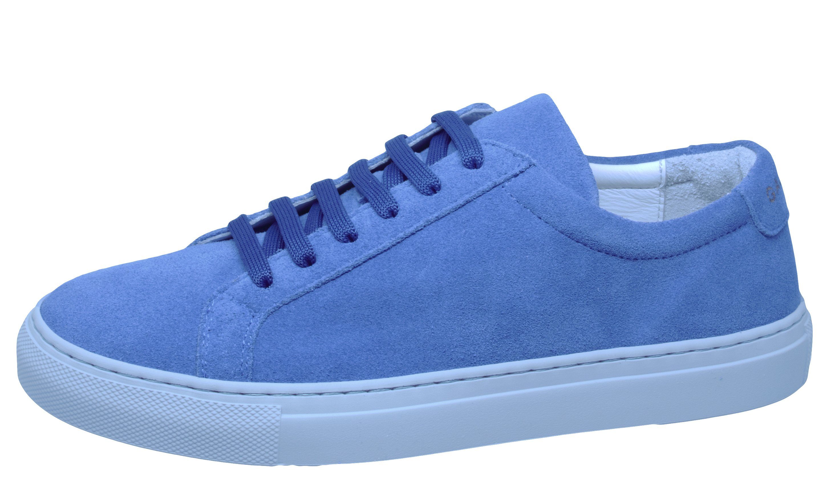 Gallucci Sneaker von Gallucci 20193 Halbschuhe Veloursleder Jeans Blau Sneaker