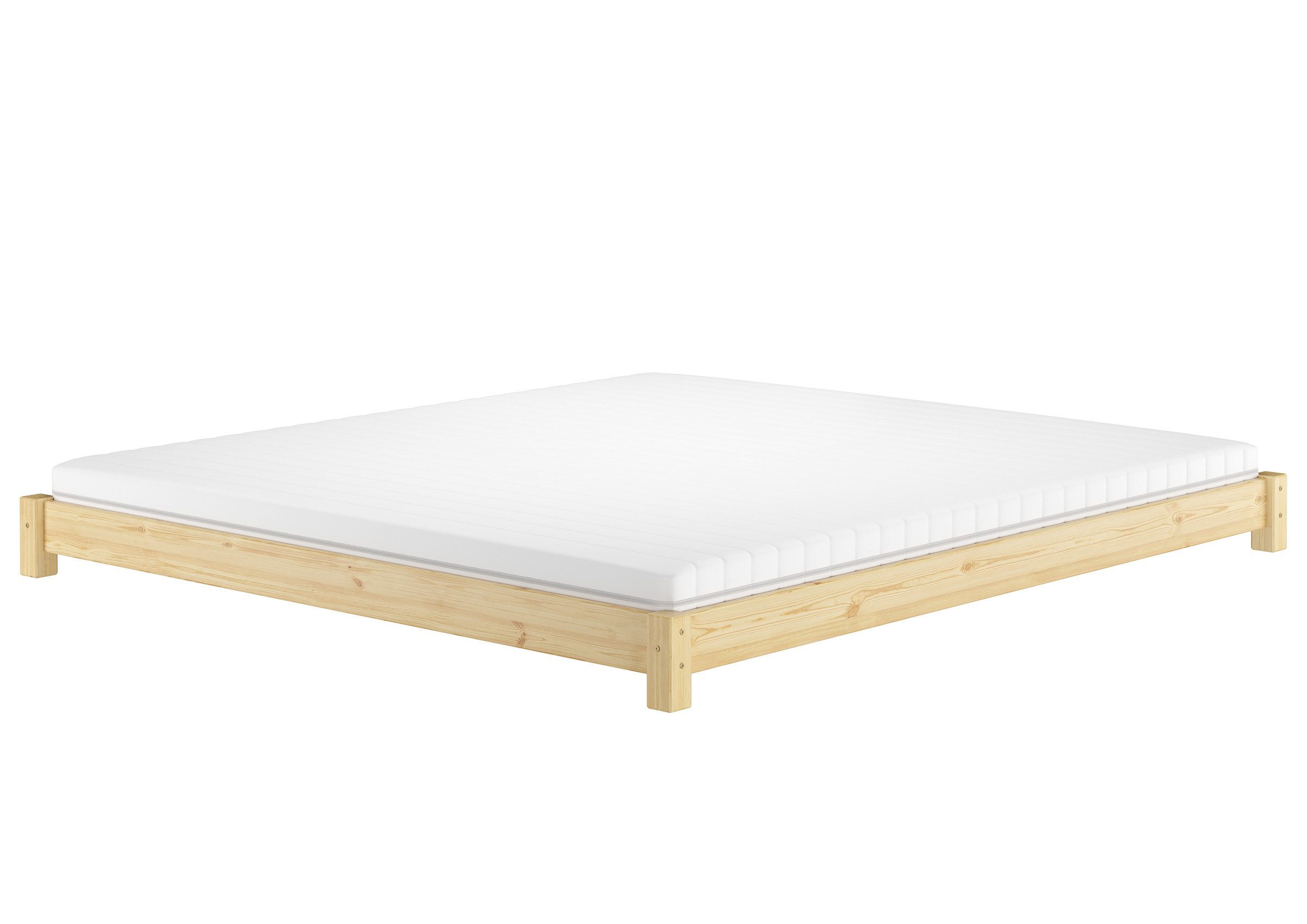 ERST-HOLZ Bett Flaches Echtholzbett Bodenbett 200 günstig online kaufen