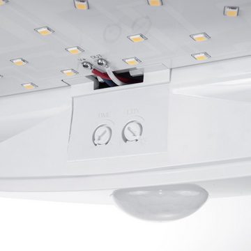 Maclean LED Wandleuchte MCE357, Neutralweiß, LED 10W Infrarot Bewegungsmelder Lampe IP44