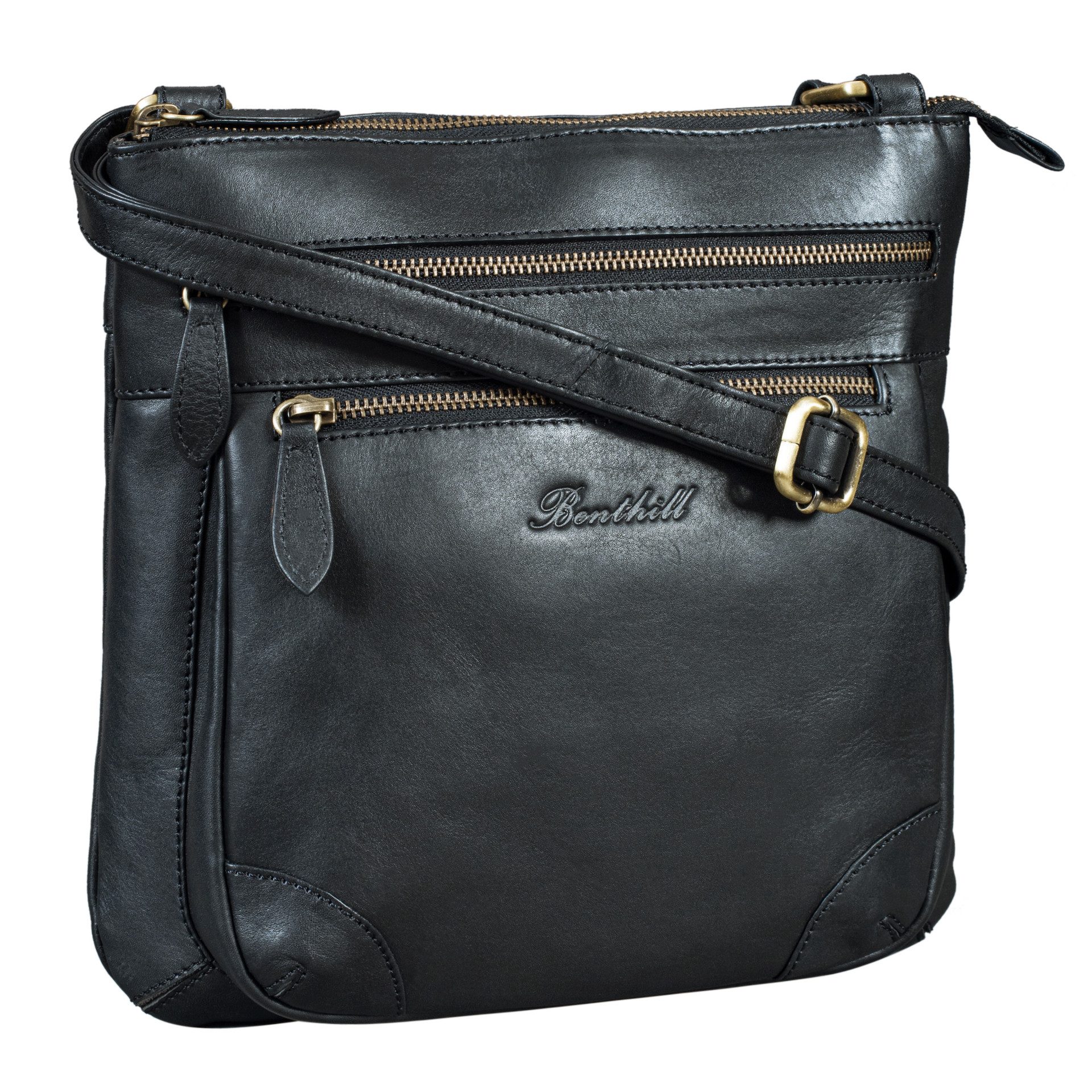 Benthill Umhängetasche Damen Echt Leder Handtasche Schultertasche Ledertasc günstig online kaufen