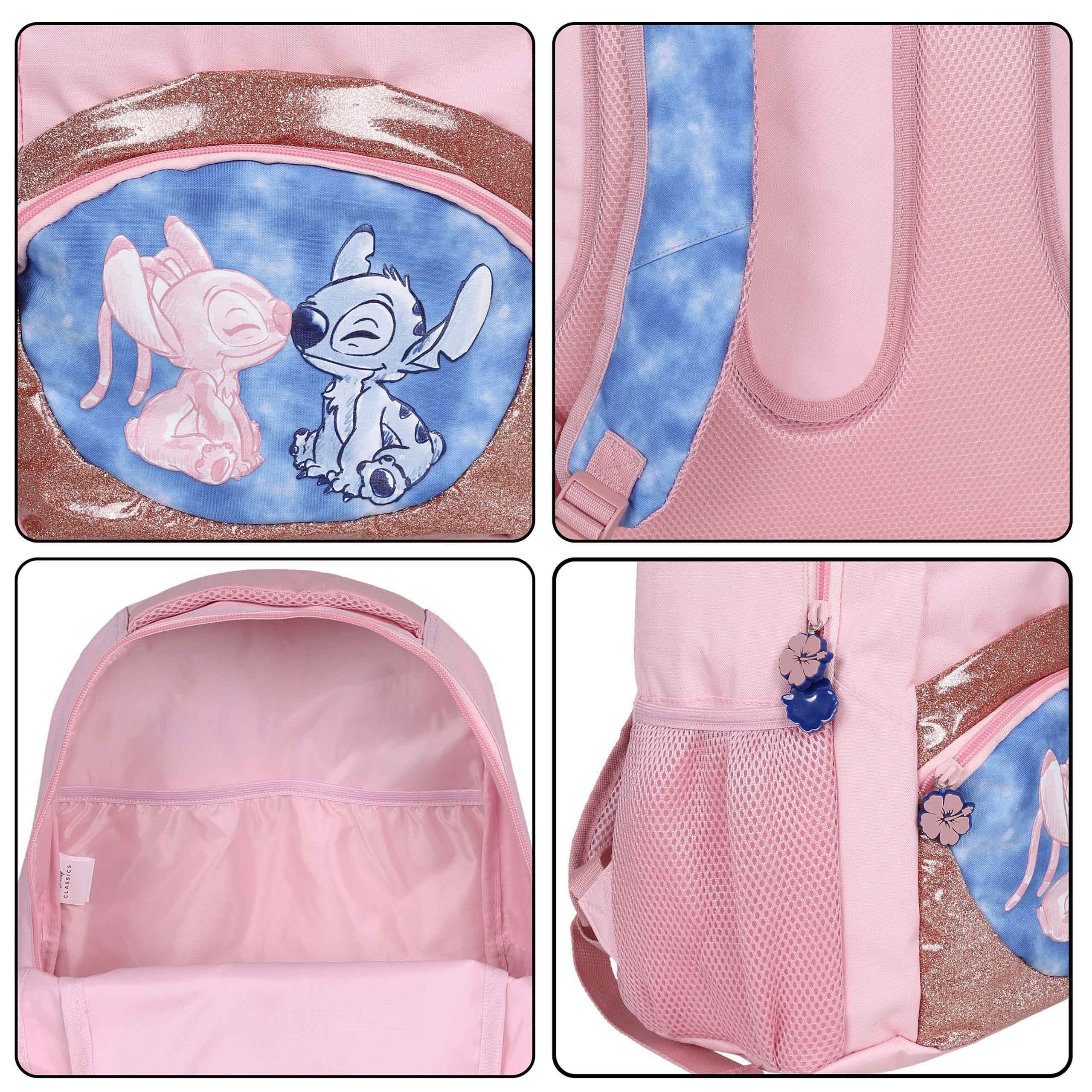 Disney Schulrucksack DISNEY Stitch Schulrucksack für Mädchen, mit Laptopfach, 41x30x15cm – Bild 4 von 5