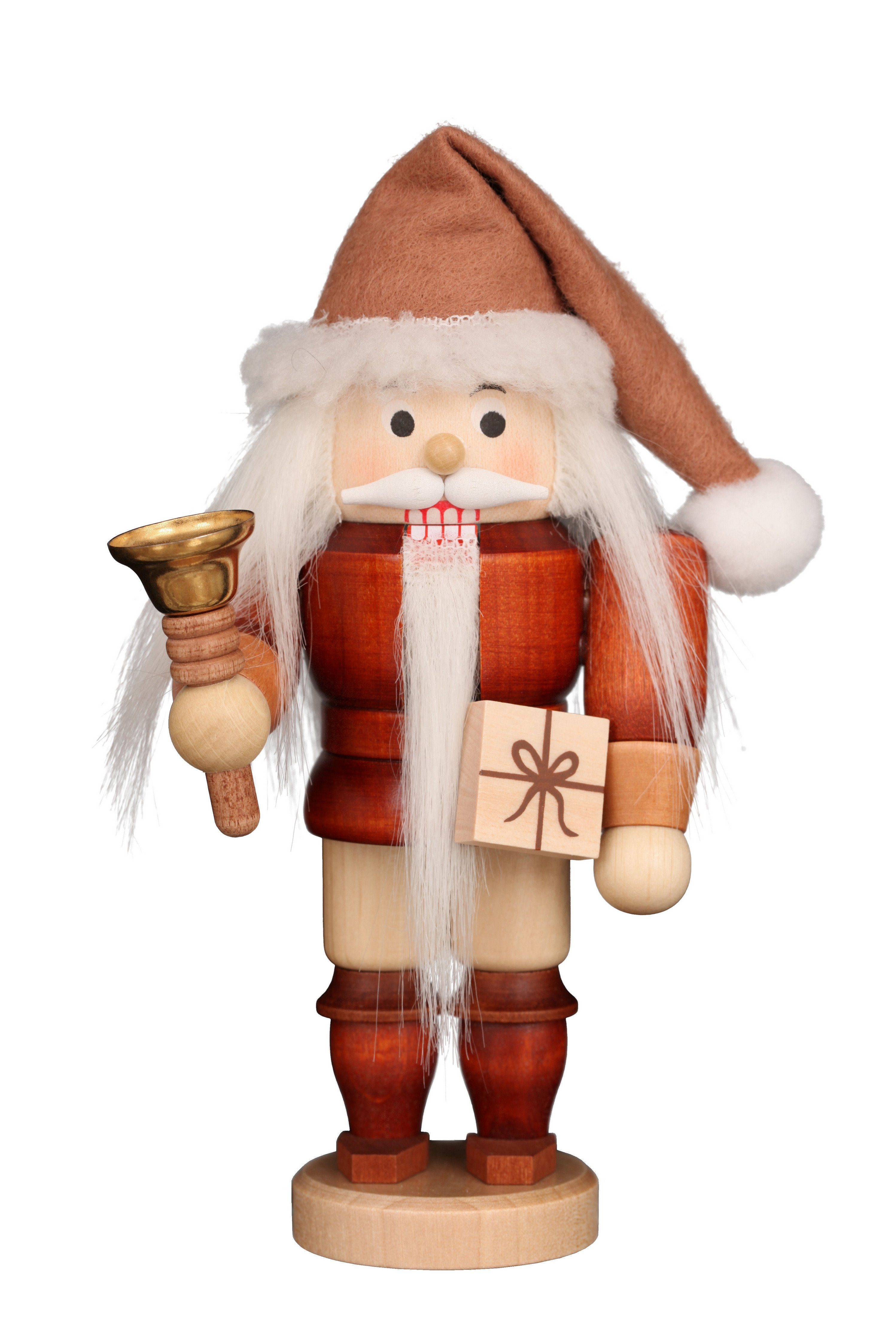 Dekofigur Ulbricht Nussknacker 'Weihnachtsmann mit Glocke natur - 15.5cm' 2023