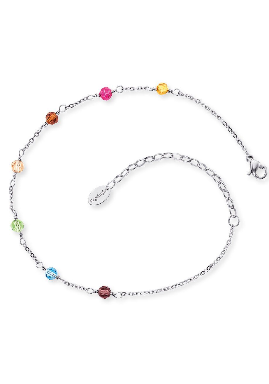 Engelsrufer Fußkette Glasperlen, ERFS-RAINBOW, mit Glassteinen günstig online kaufen