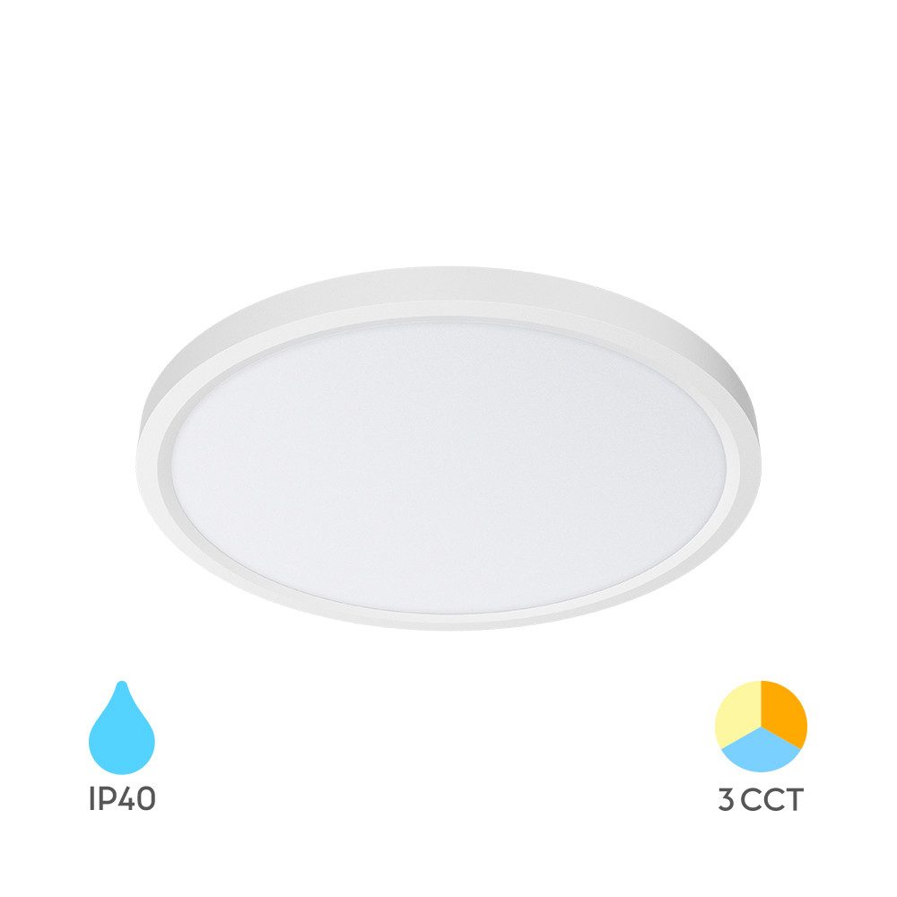 Braytron LED Deckenleuchte LED Deckenlampe Panel Dünn Deckenleuchte Schlafzimmer Wohnzim, LED fest integriert, Neutralweiß, Kaltweiß, Warmweiß