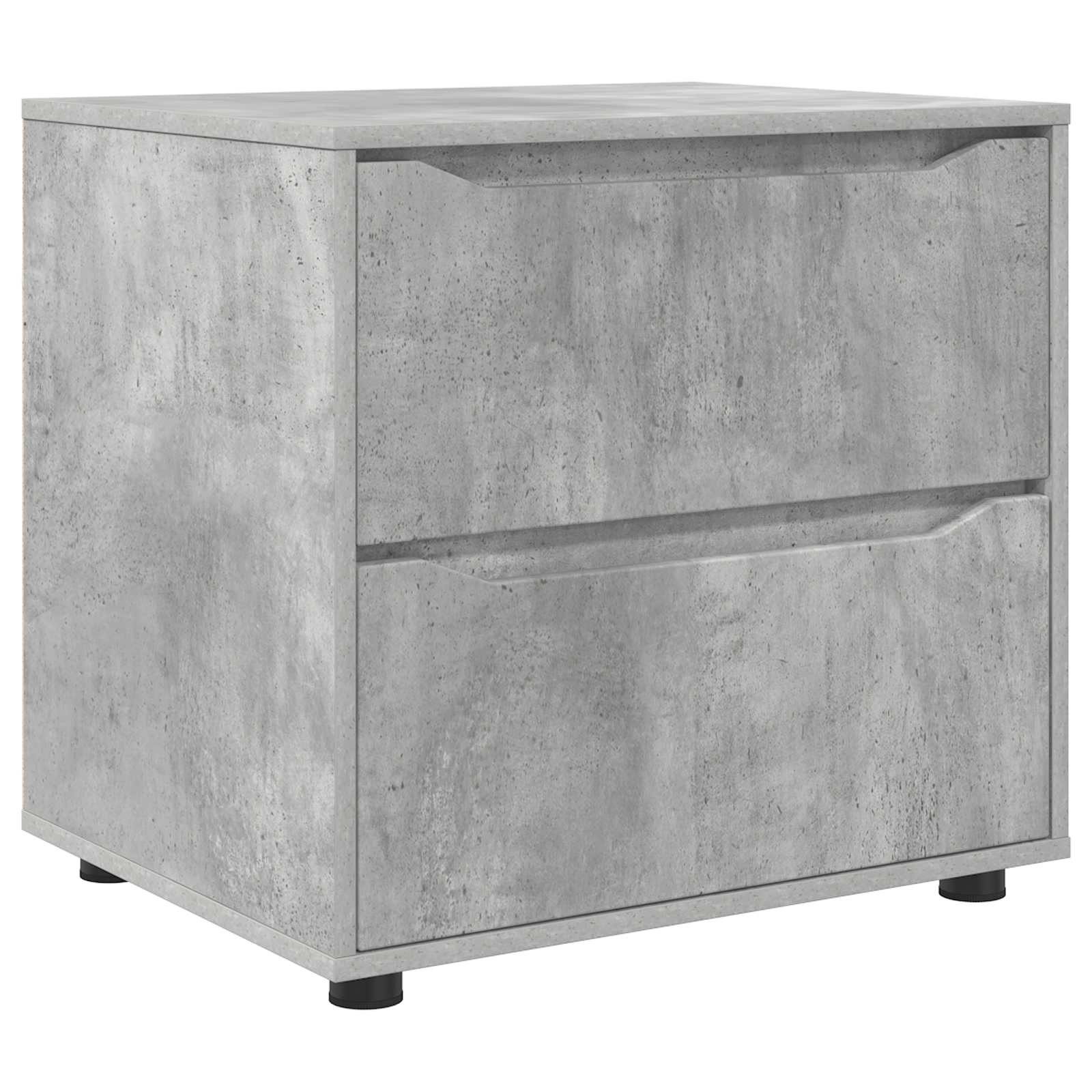 vidaXL Mehrzweckschrank Aufbewahrungsschrank 60 x 48 x 57 cm Holzwerkstoff Betongrau (1-St)