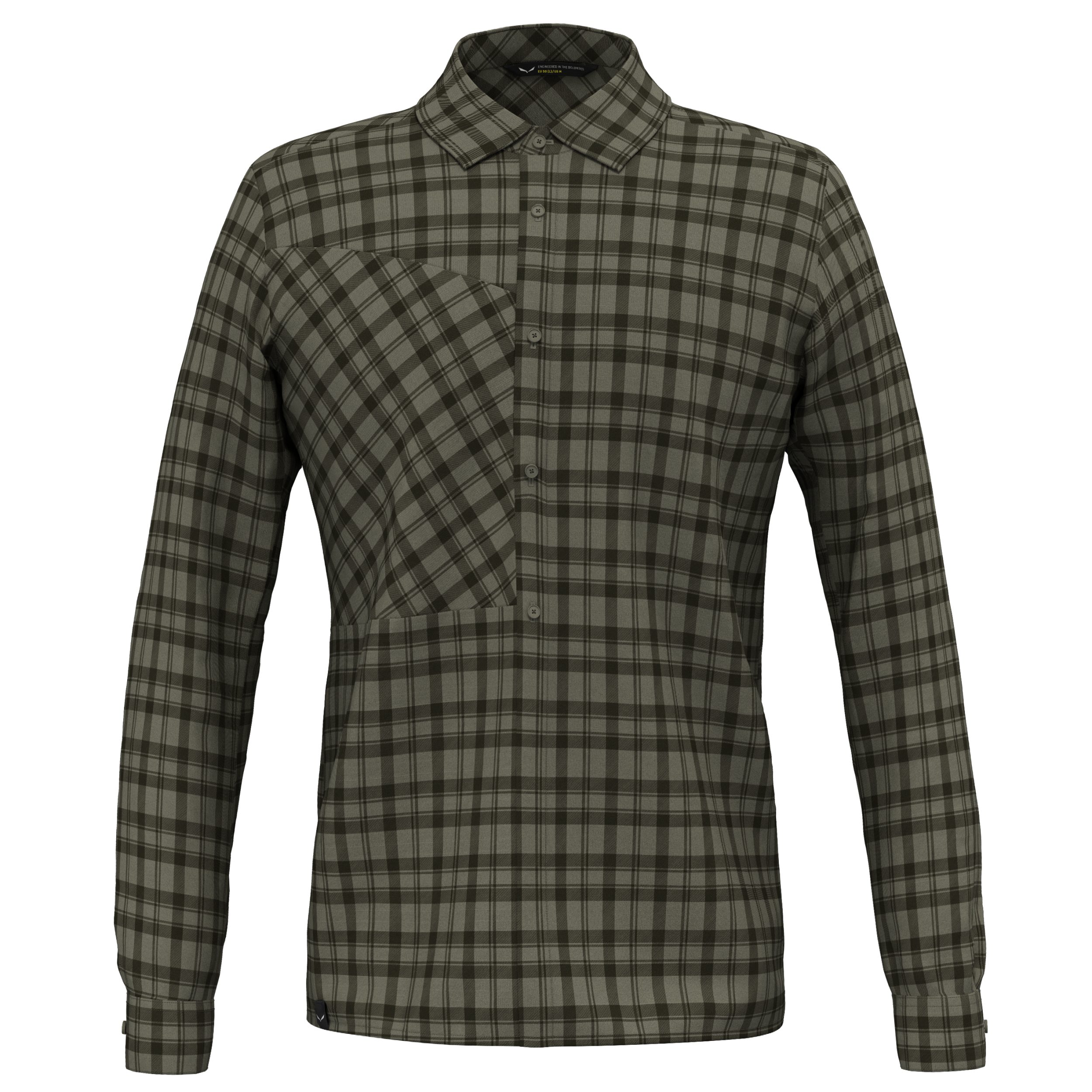 Salewa Outdoorhemd FANES FLANNEL 5PL M L/S SHIRT. FADED GREEN/OLIVE