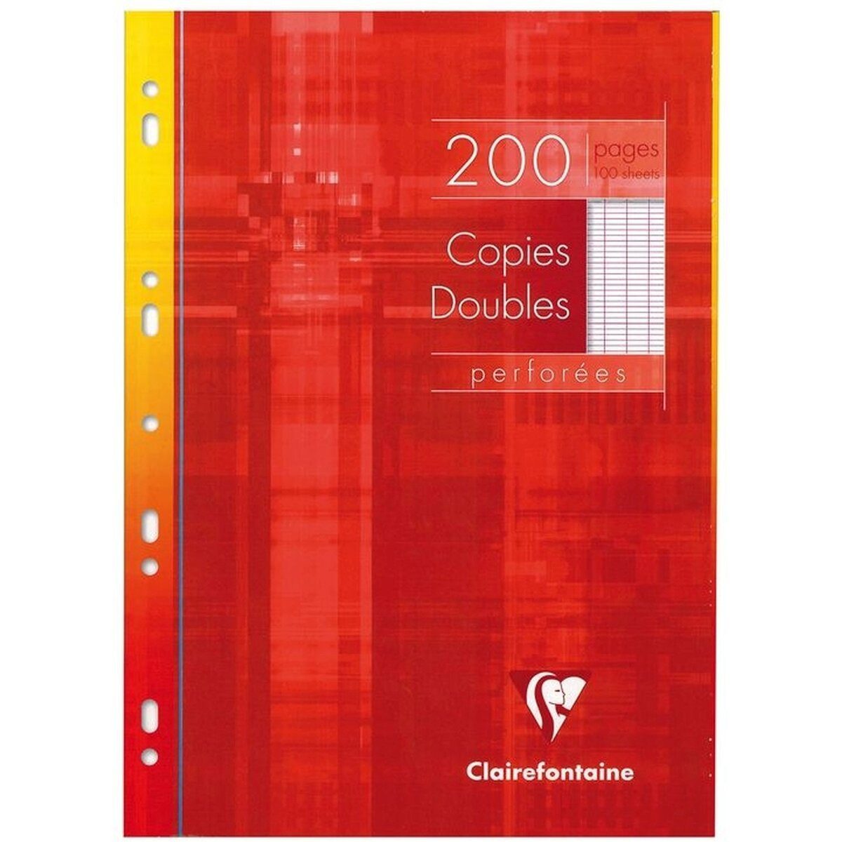 CLAIREFONTAINE Notenblock Kanzleipapier A4 Lineatur Seyes gelocht 100 Blatt