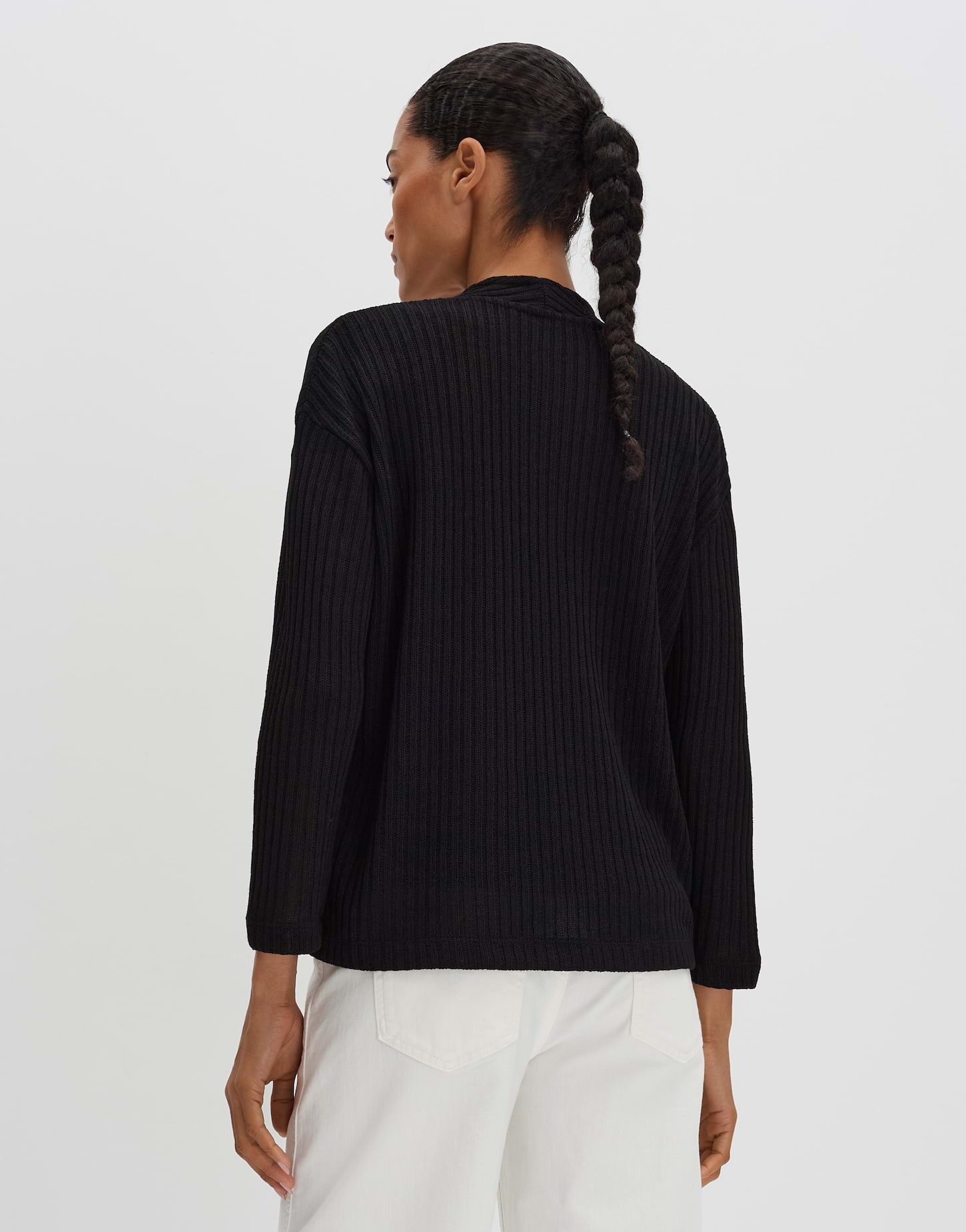 someday Sweatjacke UCORA in Rippenstruktur