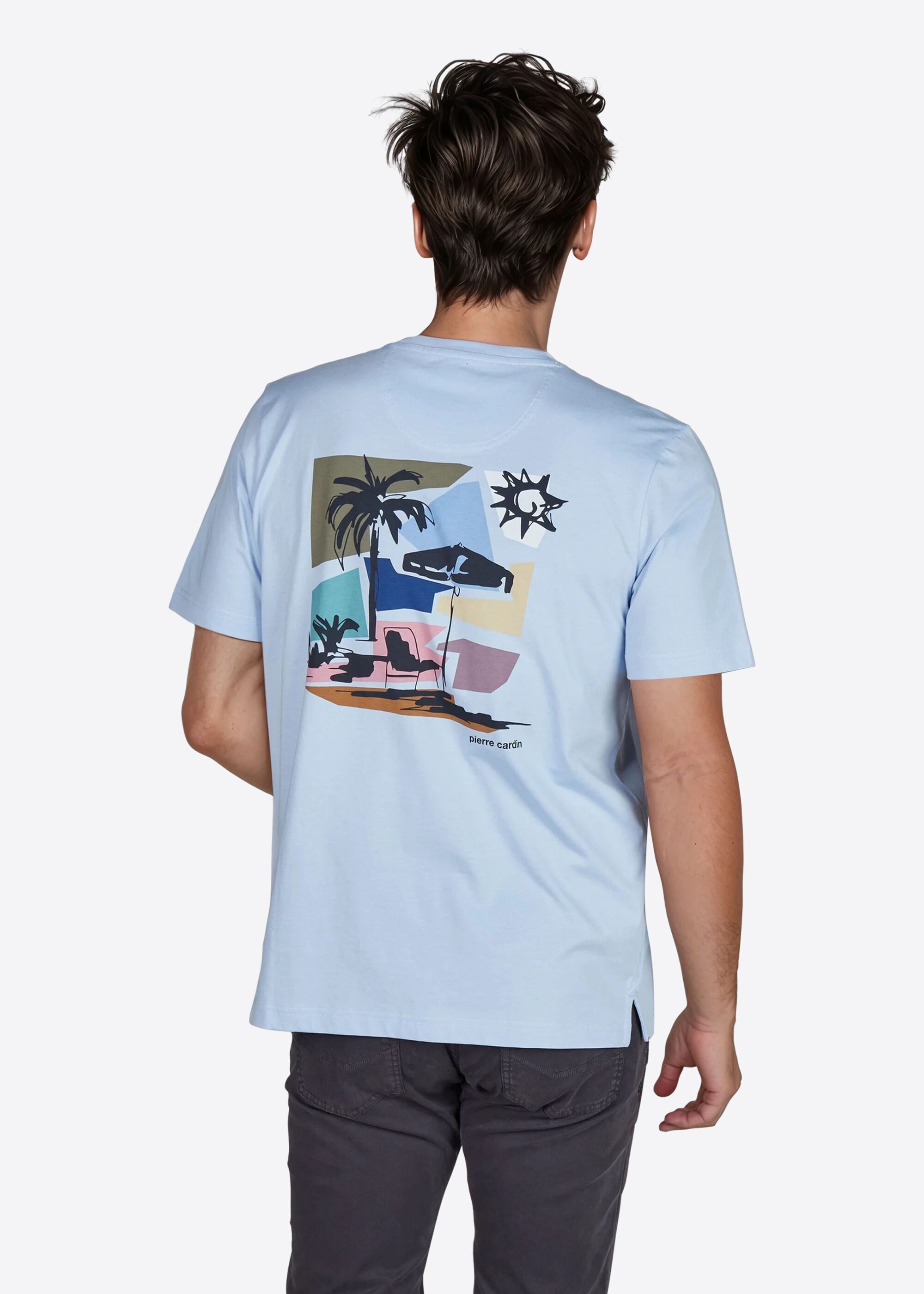Pierre Cardin Print-Shirt (1-tlg) mit auffälligem Print