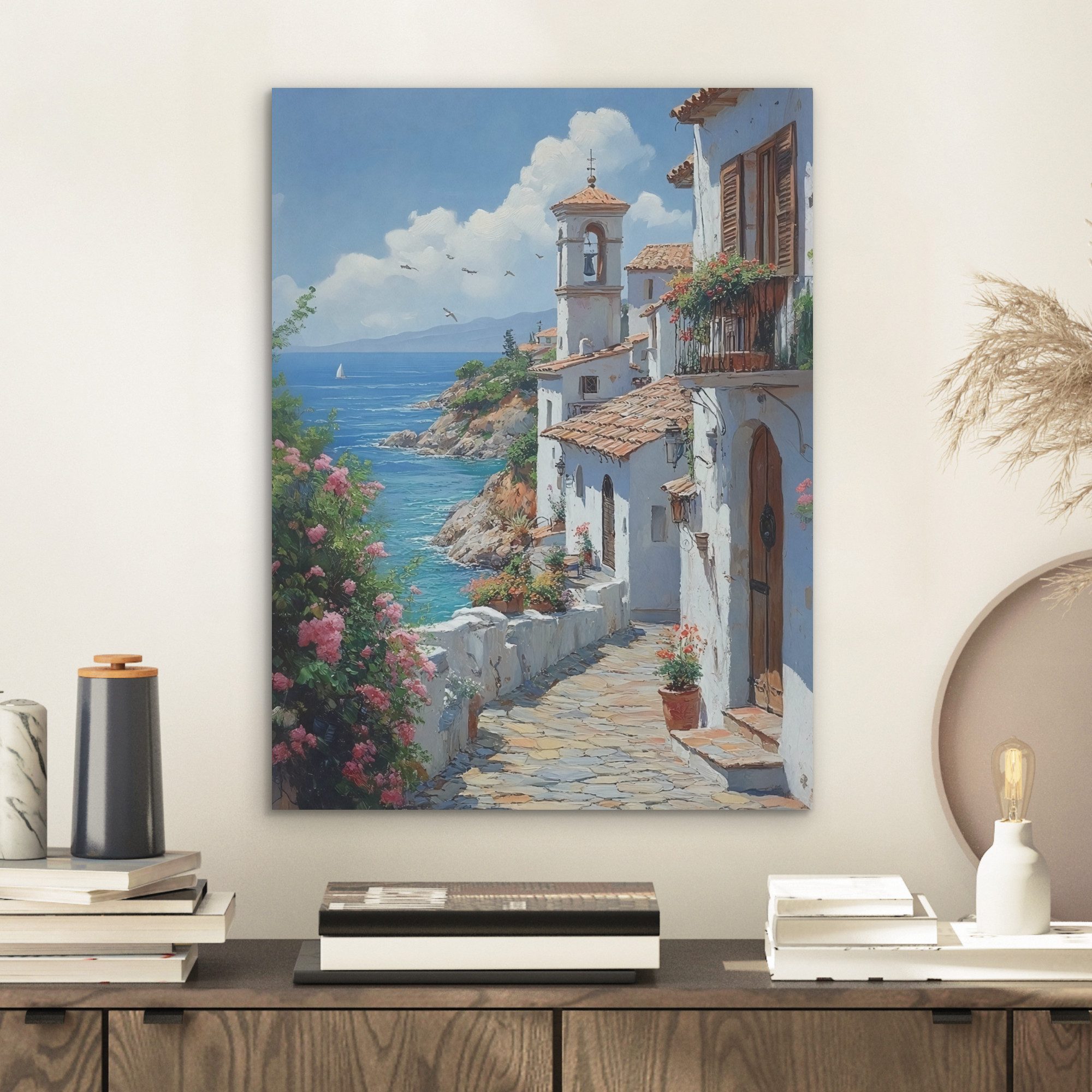 MuchoWow Gemälde Häuser - Meer - günstig online kaufen