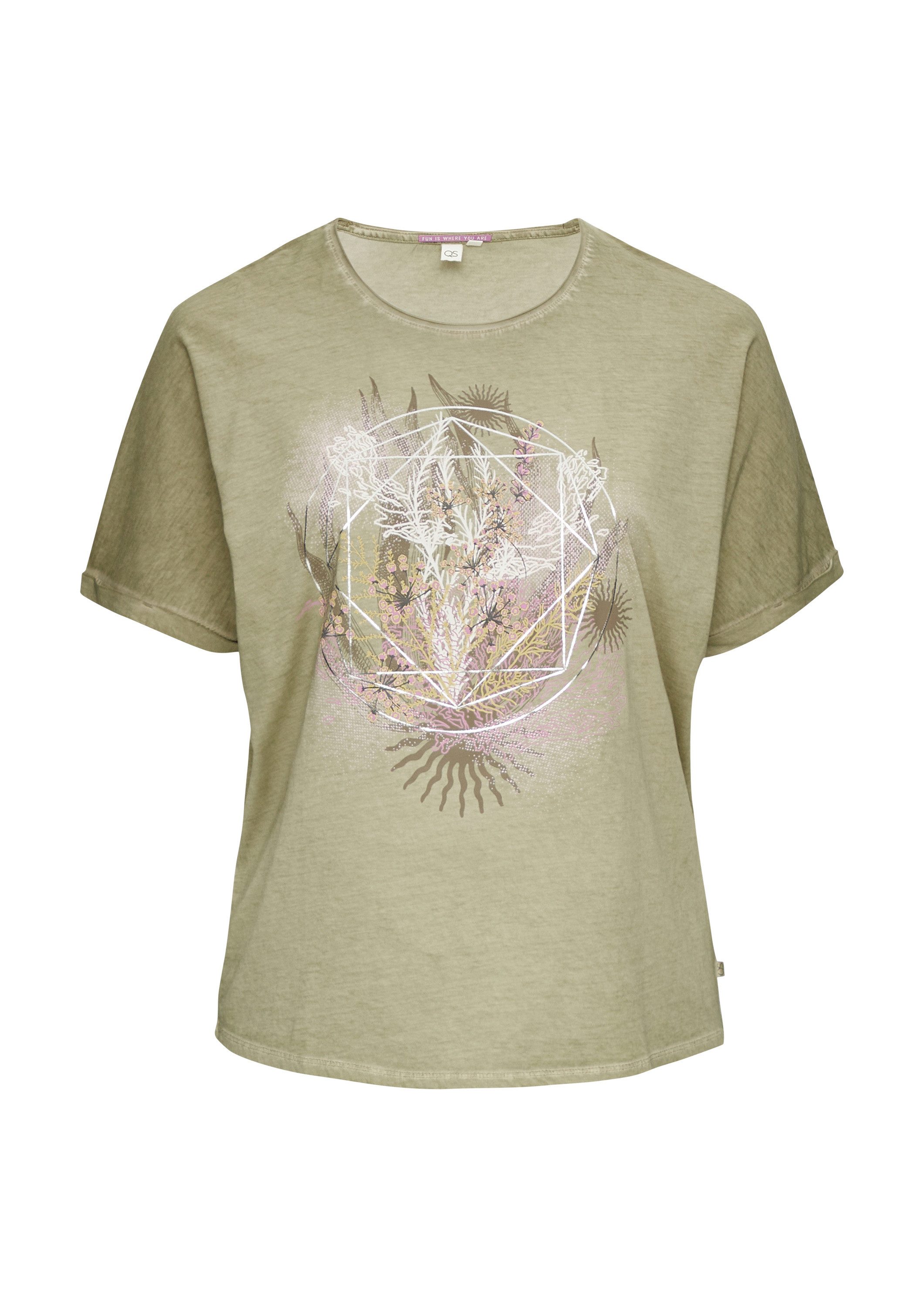QS Kurzarmshirt T-Shirt (1-tlg) günstig online kaufen