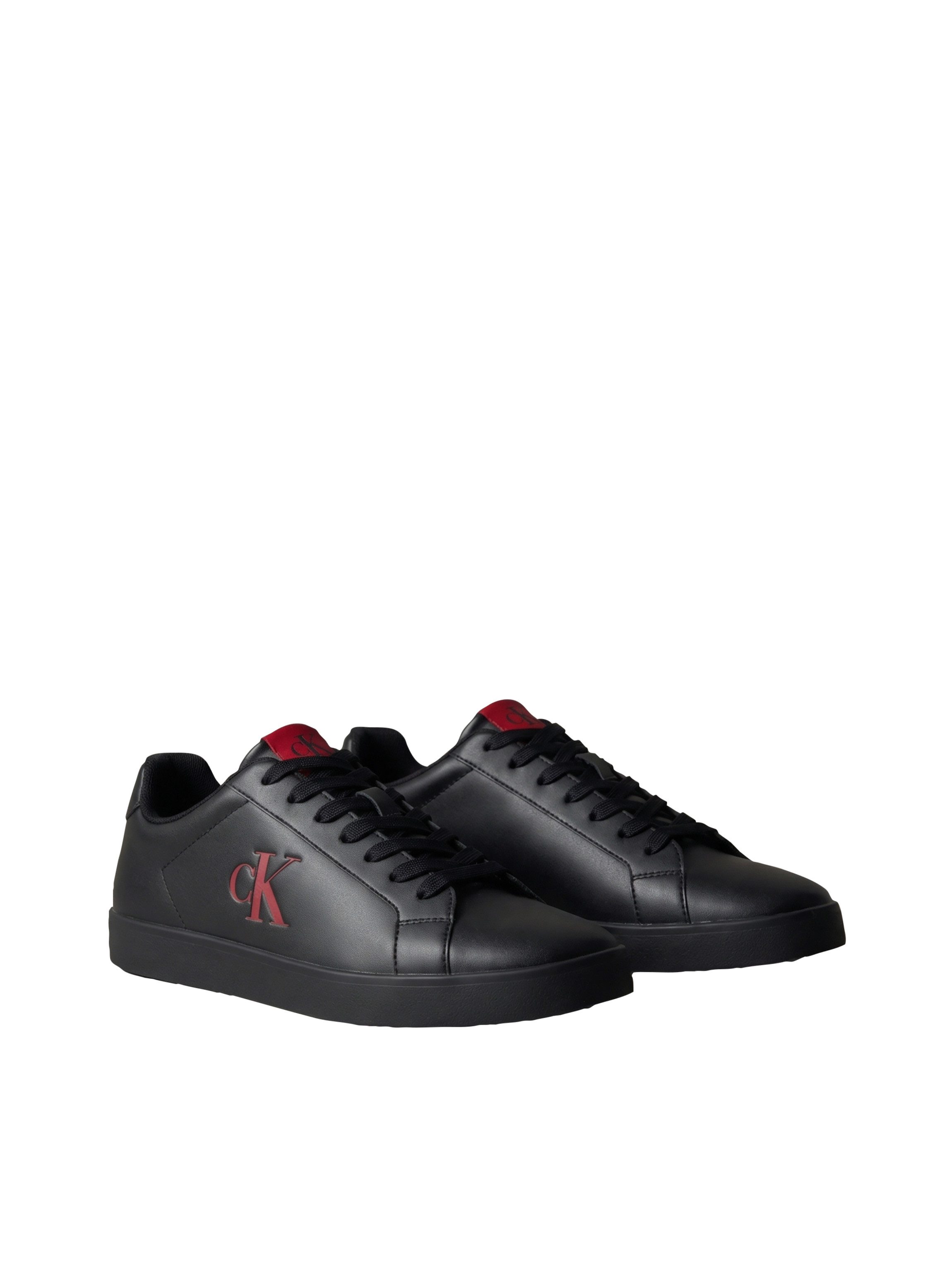 Calvin Klein 3 CUPSOLE DERBY PU SMO Sneaker Schnürschuh, Freizeitsneaker mit CK-Logoprägung