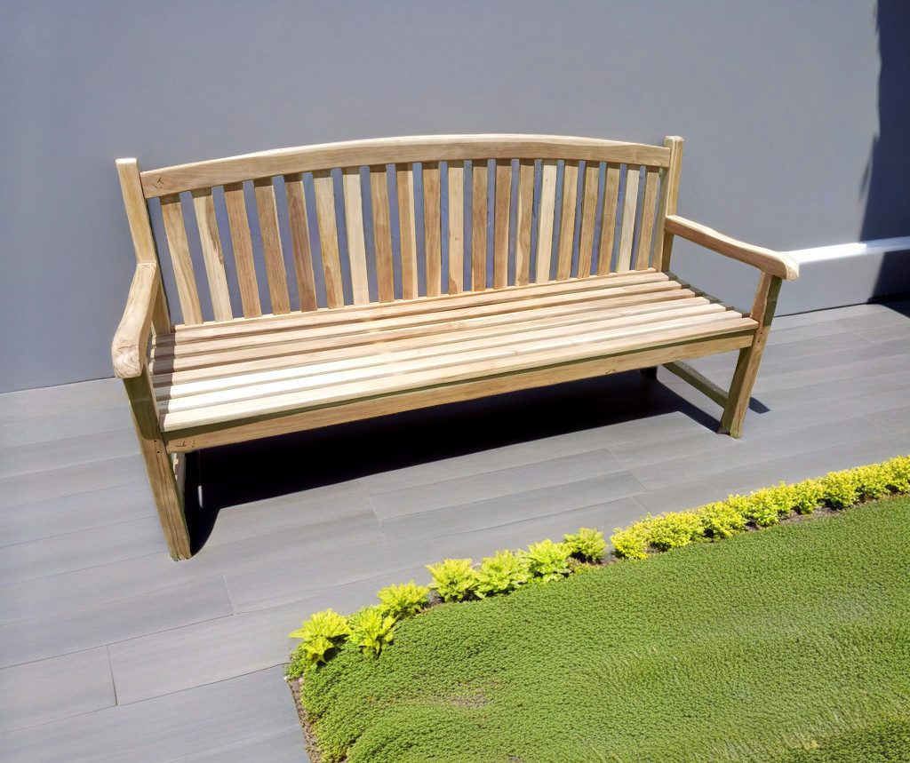 Home Feeling Gartenbank 4Sitzer Teakholz Bank TULUP ca. 180 cm