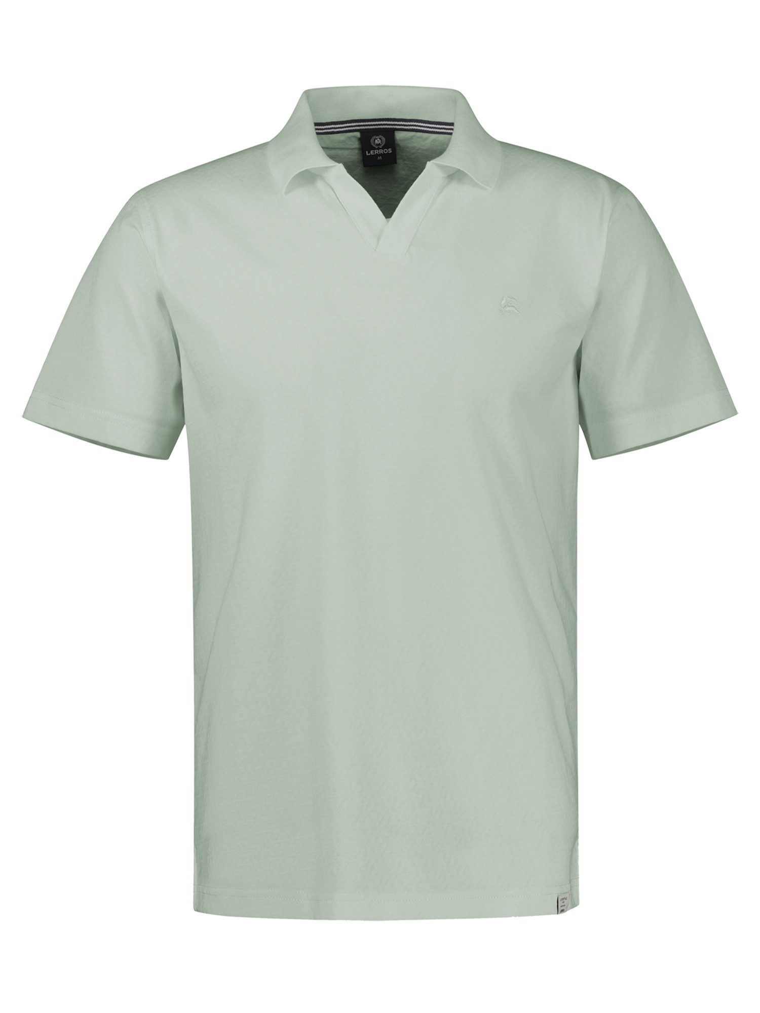 Poloshirt Modernes Poloshirt mit Jaquard-Muster und knopflosem Kragen