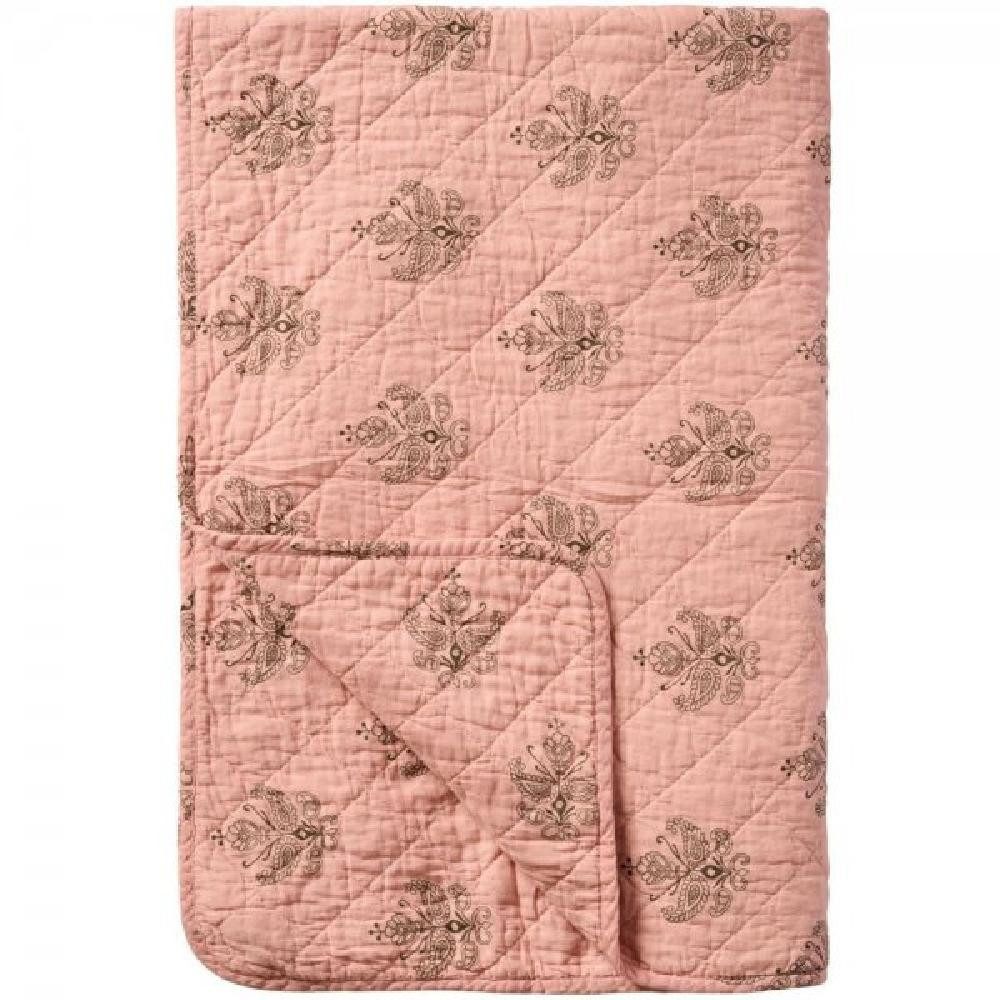 Wohndecke Ib Laursen Quilt Decke Tagesdecke Rosa mit Blumen, Ib Laursen günstig online kaufen
