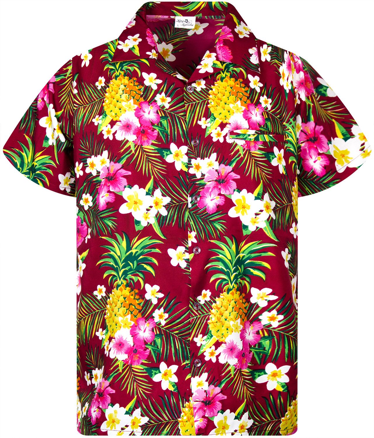 King Kameha Hawaiihemd Pineapple Flowers Funky günstig online kaufen