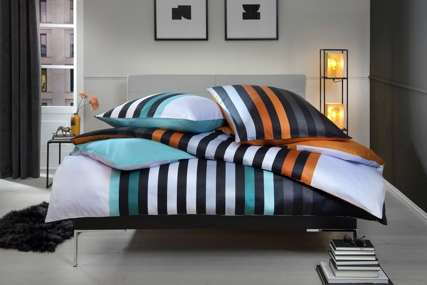 casa NOVA Bettwäsche MAJA, Wendebettwäsche, Orange, günstig online kaufen