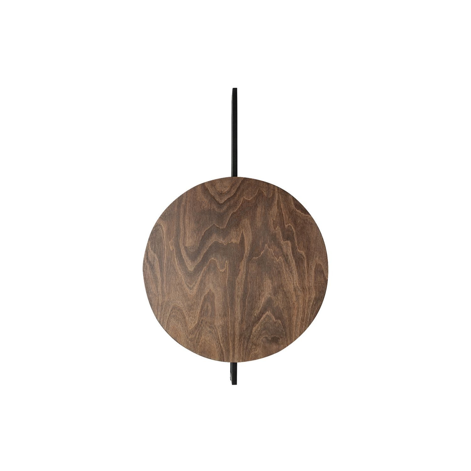 Licht-Erlebnisse Wandleuchte FINELLA, ohne Leuchtmittel, Holz Metall 80 cm hoch Schwarz Dunkles GX53 2-flammig Modern