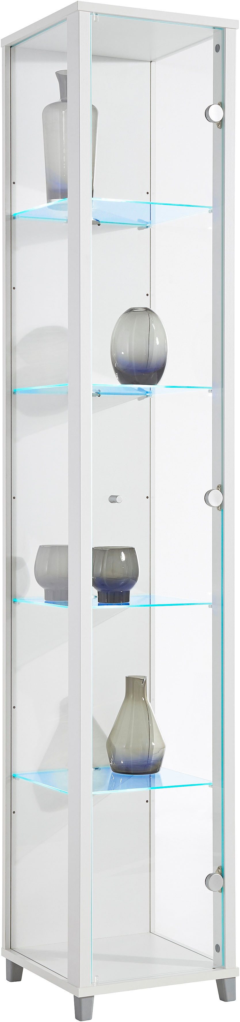 fif möbel Vitrine OPTIMA Standvitrine/Glasvitrine 1x Glastür,perfekt für Sammler,Sammlervitrine