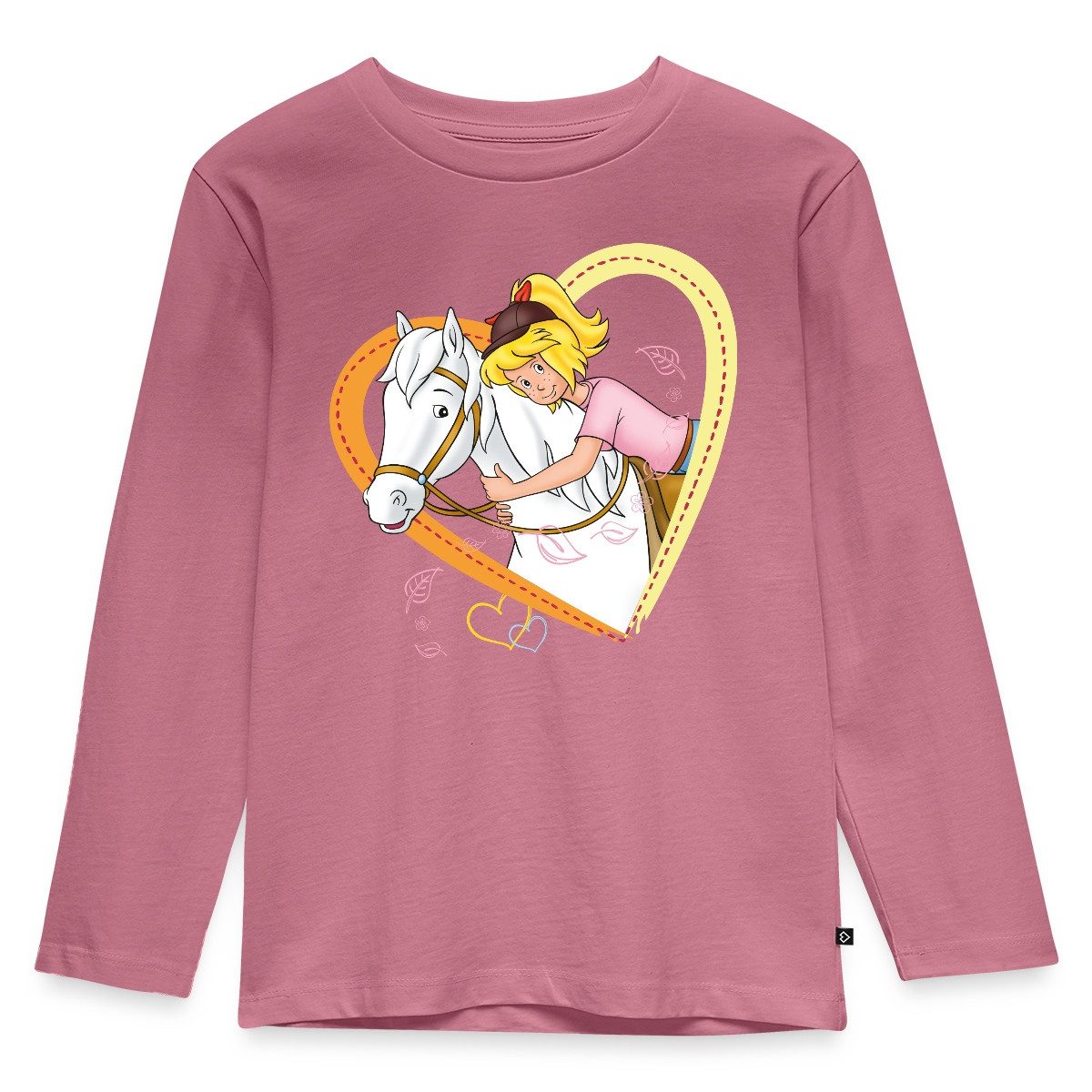 T-Shirt Bibi Und Tina Sabrina Herz Kinder Premium Langarmshirt