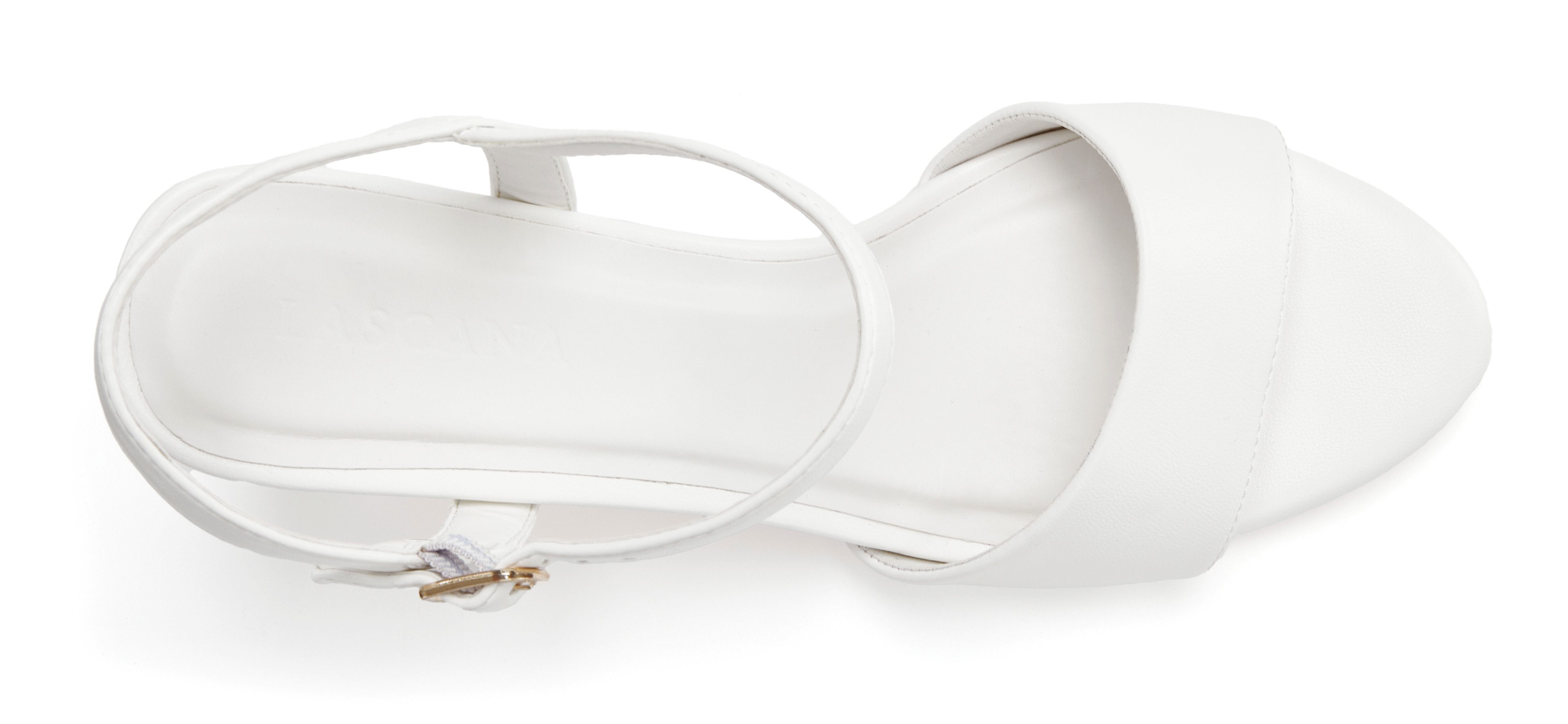 LASCANA Sommerschuh, offener Schuh, Sandale, Sandalette, Riemchensandalette High-Heel-Sandalette klassisch elegantes Design VEGAN