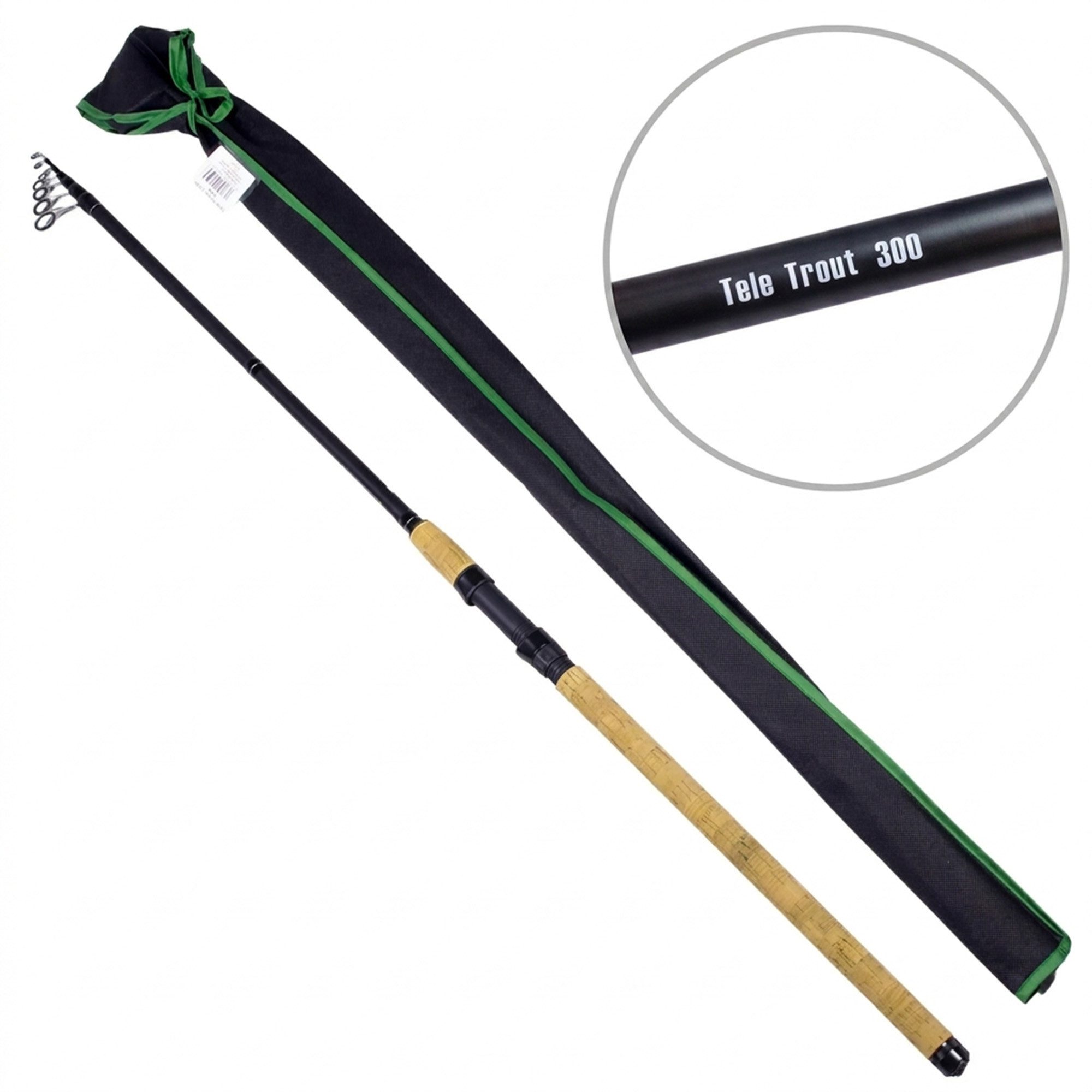 Zite Forellenrute Tele Trout Allround Angelrute Forelle 300 - 330 cm Teleskopruten