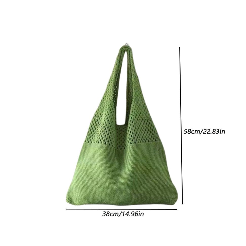Coonoor Schultertasche Damen Vintage Lochmuster Strick günstig online kaufen