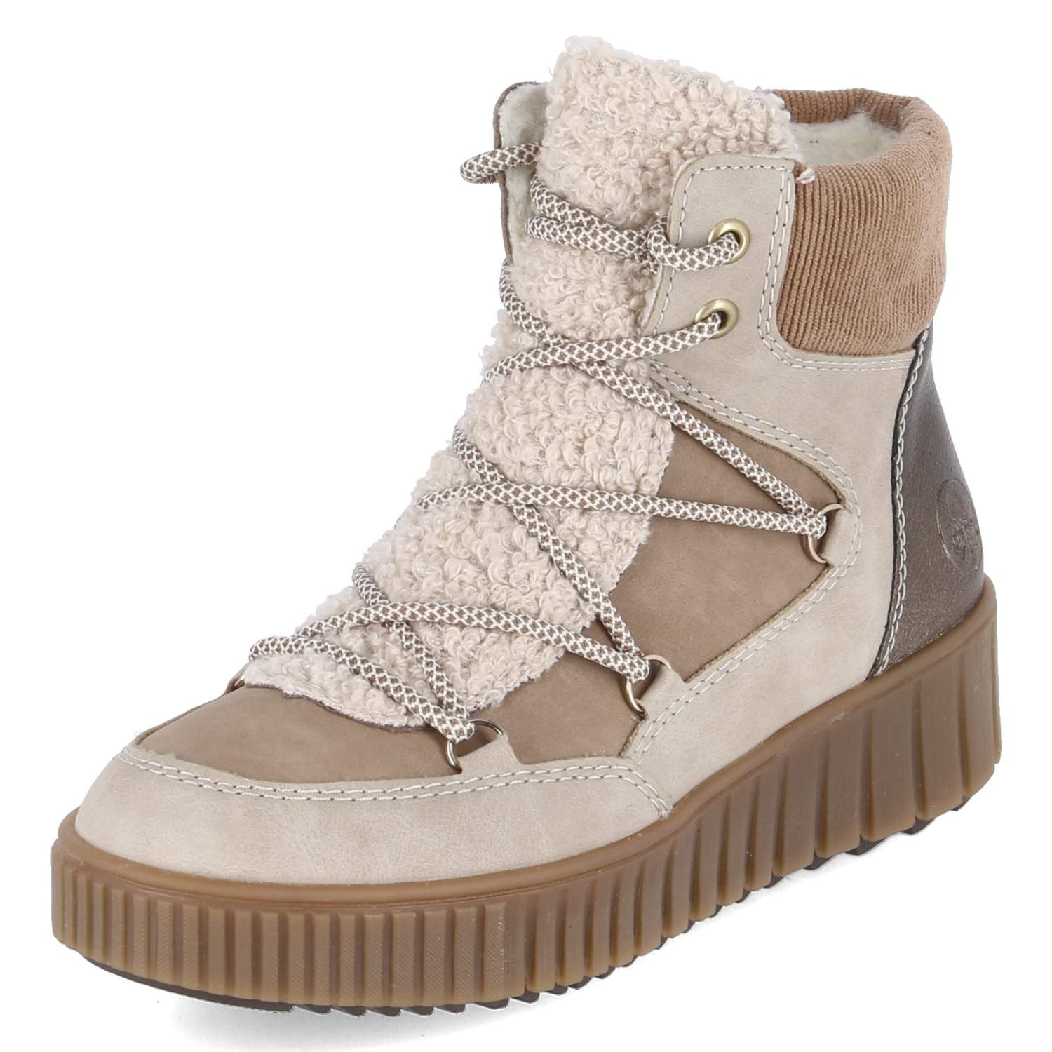 Rieker Rieker Y6120-60 Damen Textil & Synthetik beige Winterstiefel günstig online kaufen