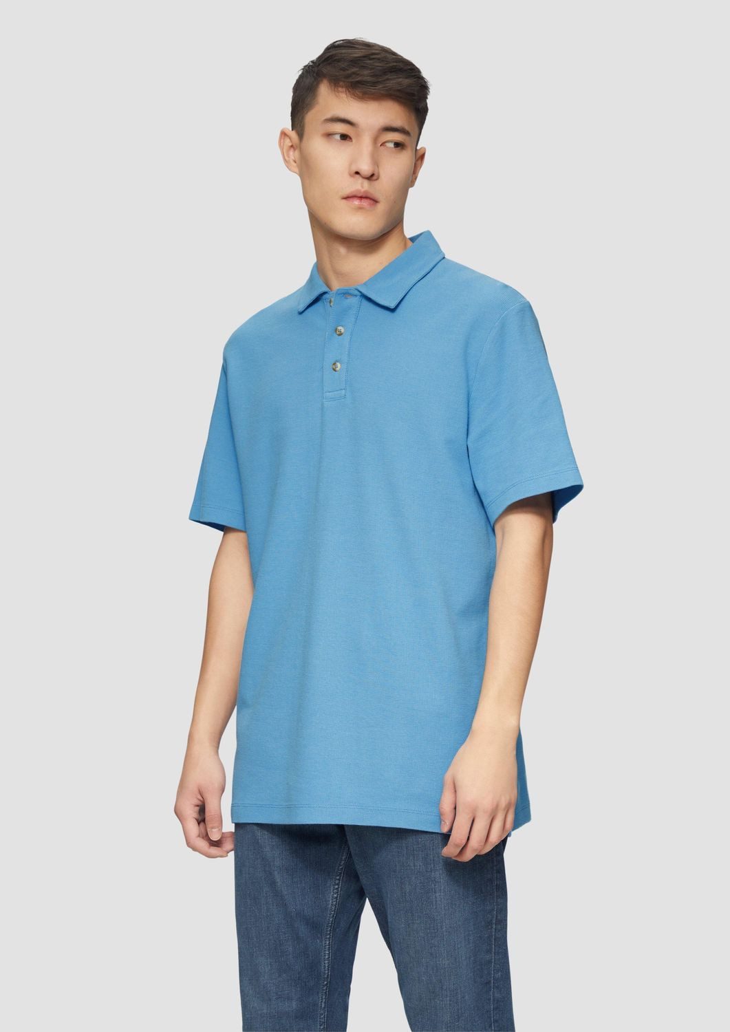 s.Oliver Poloshirt Poloshirt Kragen, Knopfleiste, Logo-Patch günstig online kaufen