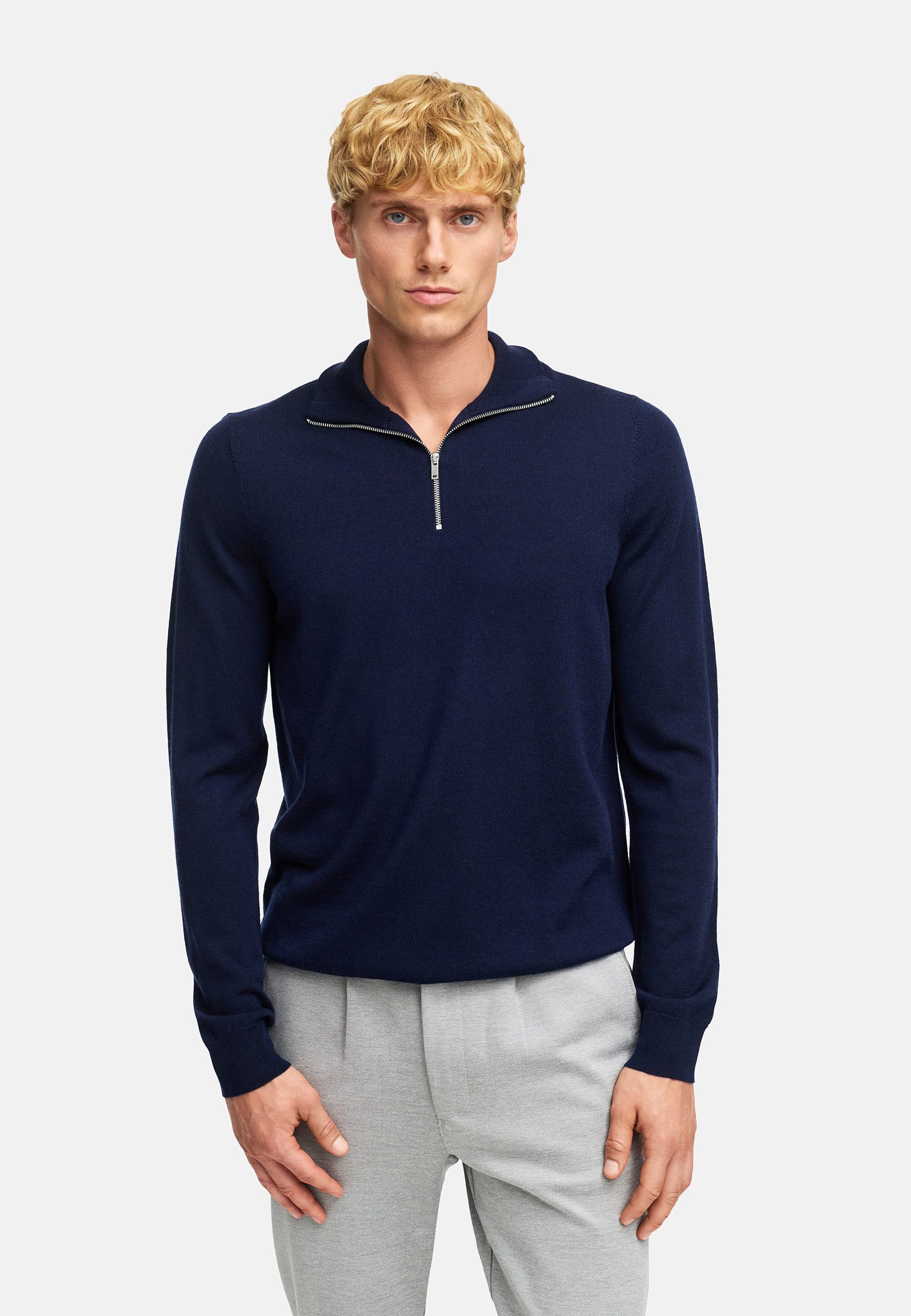 Kronstadt Strickpullover KSJohannes merino half zip günstig online kaufen