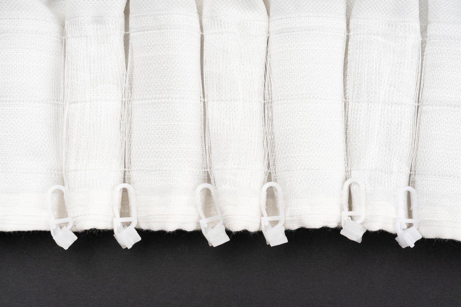 Vorhang Balance, ondeco, verdeckte Schlaufenschal Polyester, 100% Schlaufen Weiß (1 St), moderner