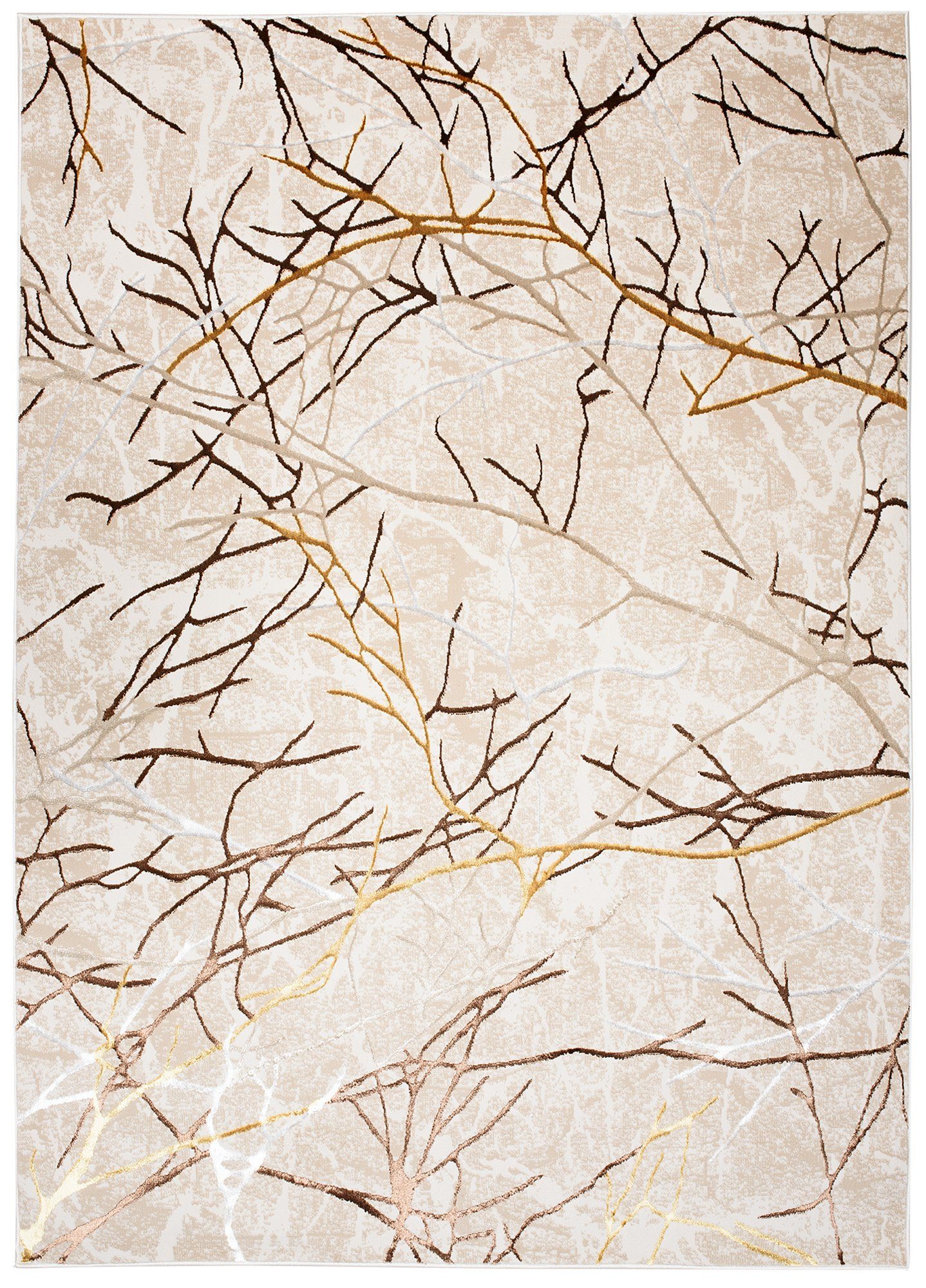 Tapiso Designteppich GOLDEN, rechteckig, Höhe: 16 mm, Wohnzimmer, Schlafzim günstig online kaufen