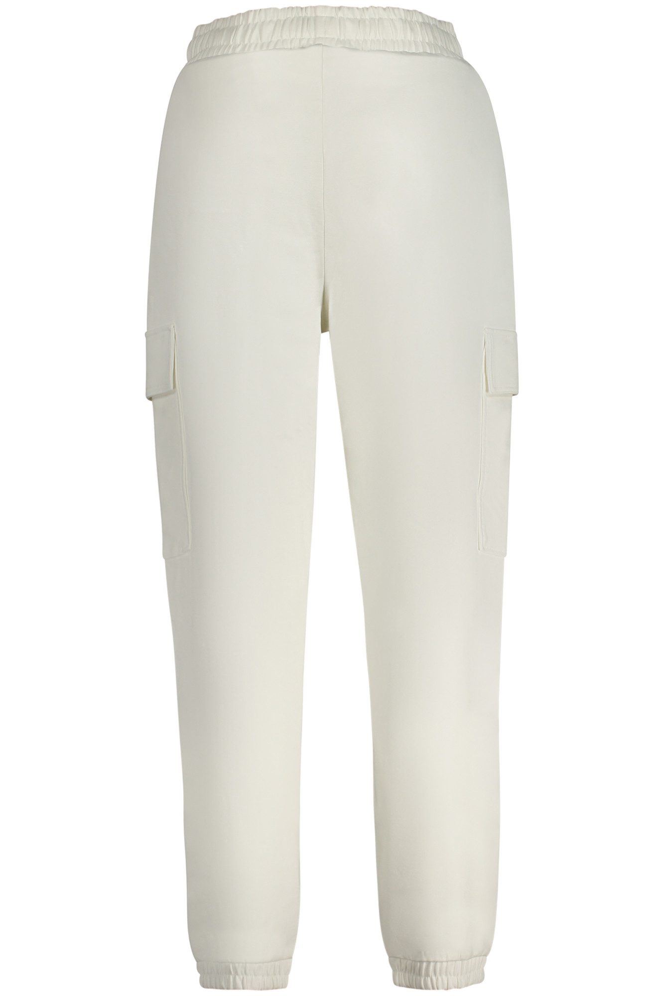GUESS JEANS 5-Pocket-Hose Damenhose Weiß: Bio-Baumwolle, Cargo-Stil, Elastischer Bund