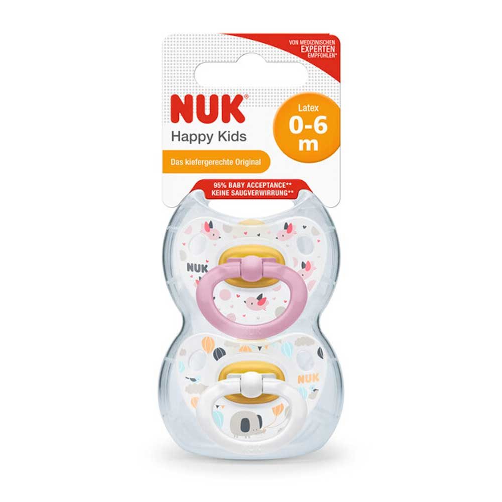 NUK Schnuller NUK Trendline Babyschnuller aus Latex 0-6M