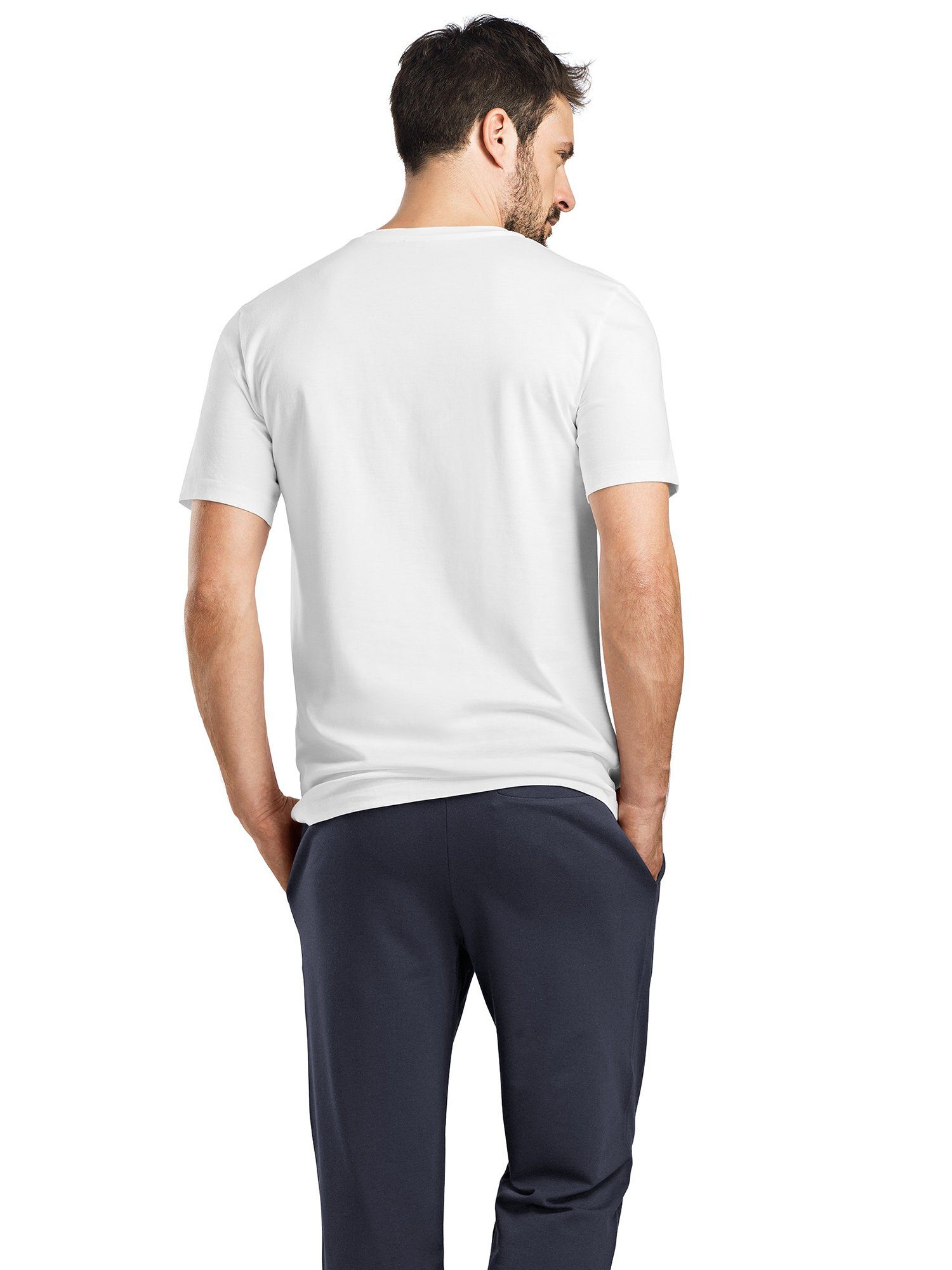 Hanro V-Shirt Living white (1-tlg) Shirts