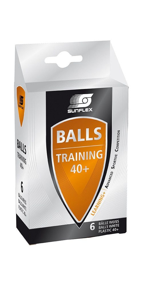 Tischtennisball Training (Plastikball 40) weiss 6er Kartonverpackung