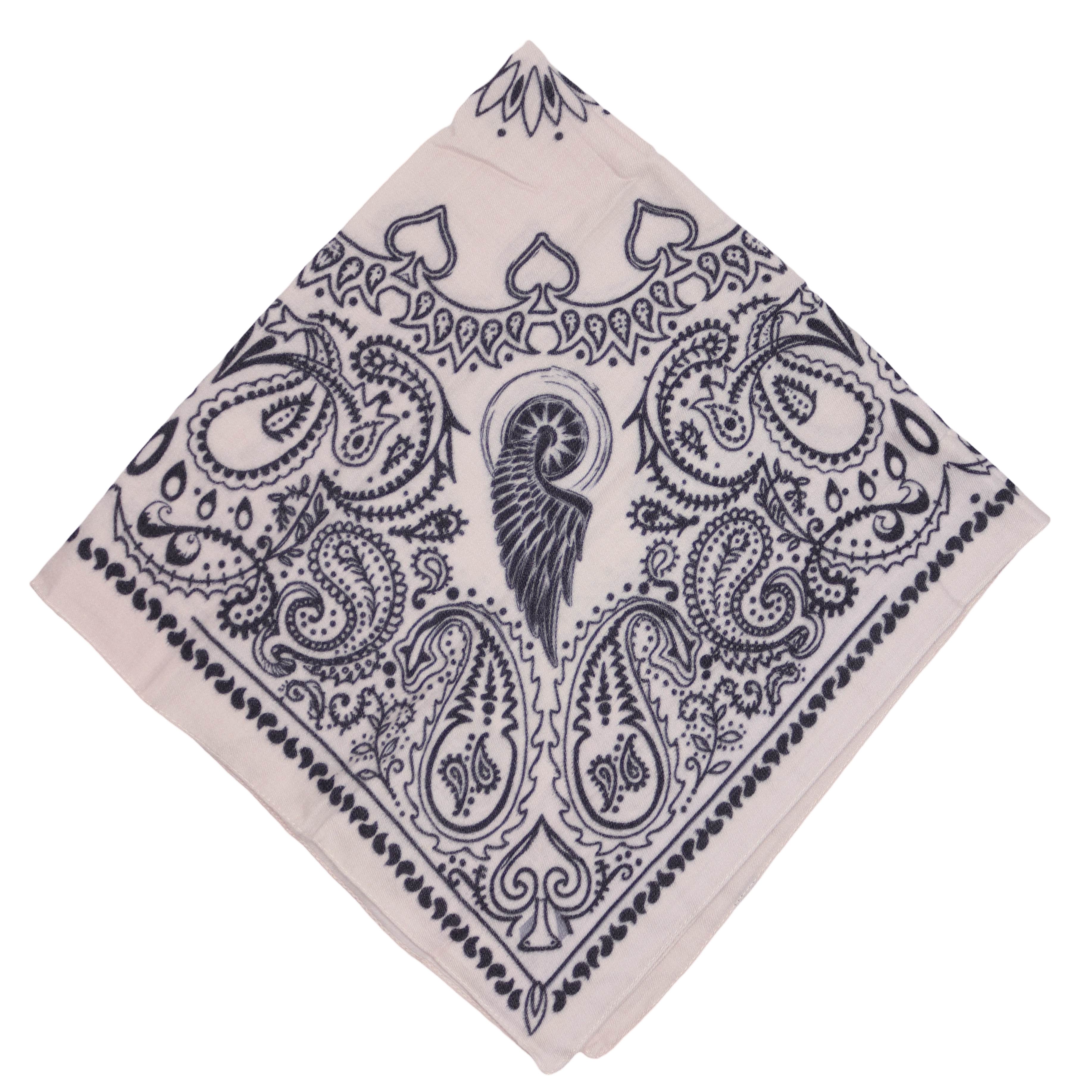 MIRROSI Nickituch Damen leicht angerautes Vierecktuch mit Paisley-Muster, aus Viskose, (Neue Kollektion Herbst/Winter 2026), ca. 88x88cm, warmes Halstuch für He – Bild 3 von 5