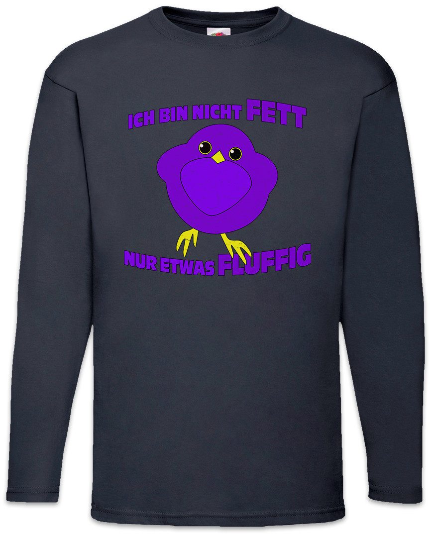 Langarmshirt Nur Etwas Fluffig Langarm T-Shirt Dick Übergewicht Gewicht Present