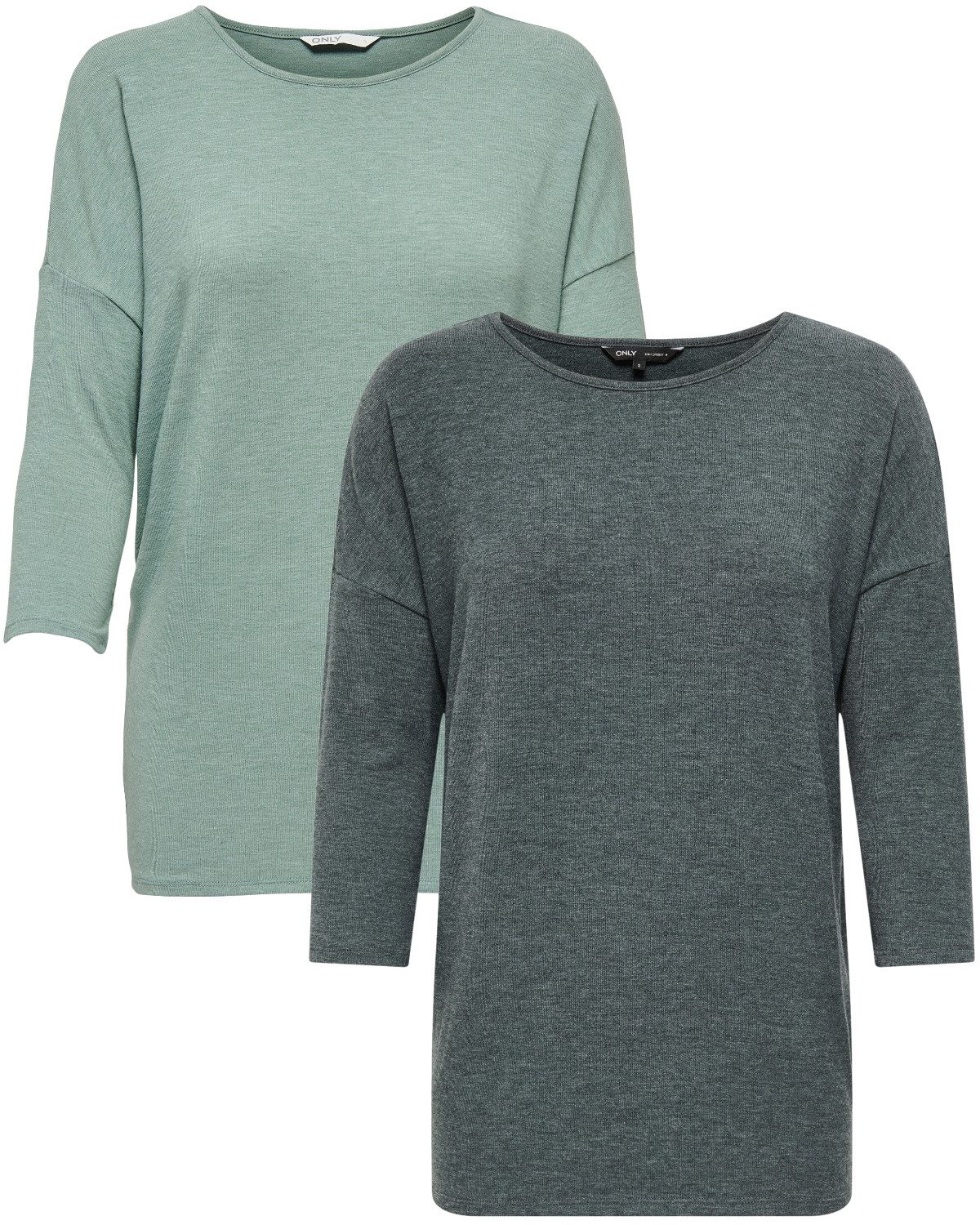 ONLY 3/4 Arm-Pullover (Set, 2er-Pack) Locker geschnitten günstig online kaufen