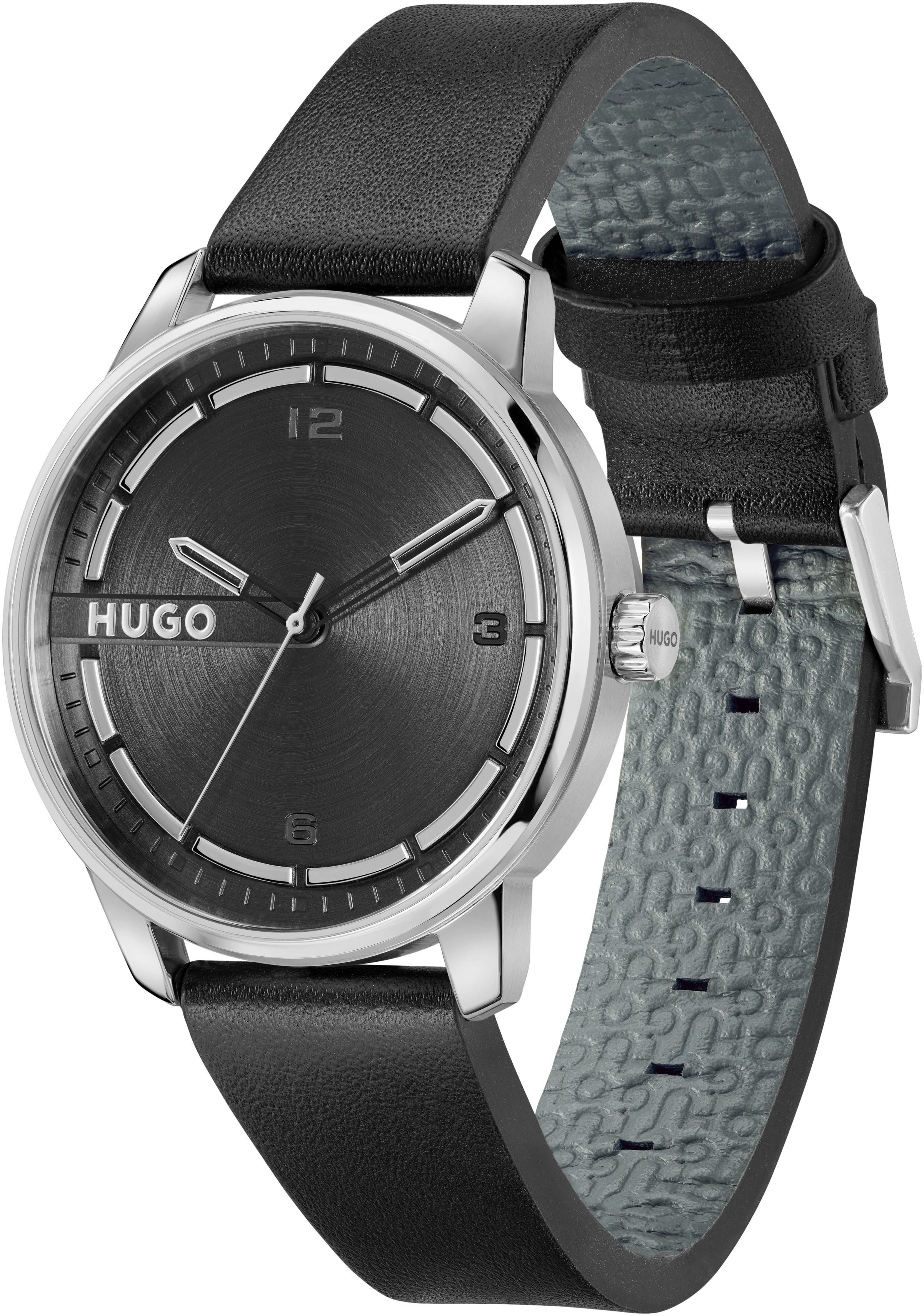 HUGO Quarzuhr #STAMP 1530362, Armbanduhr, Herrenuhr, günstig online kaufen