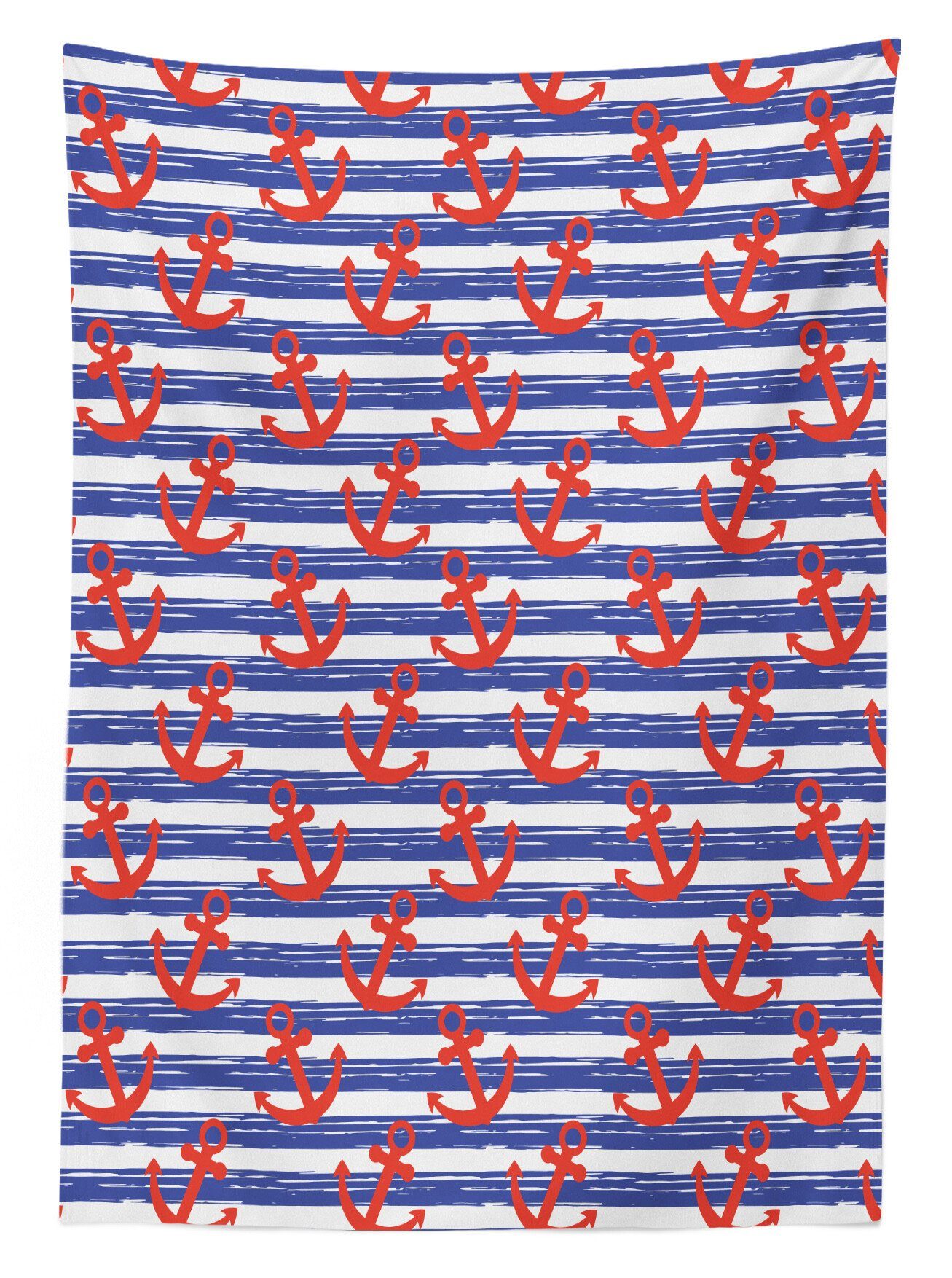 Abakuhaus Tischdecke auf Außen Waschbar geeignet den Farbfest Stroke Klare Stripes Bereich Anker Farben, Nautisch Für