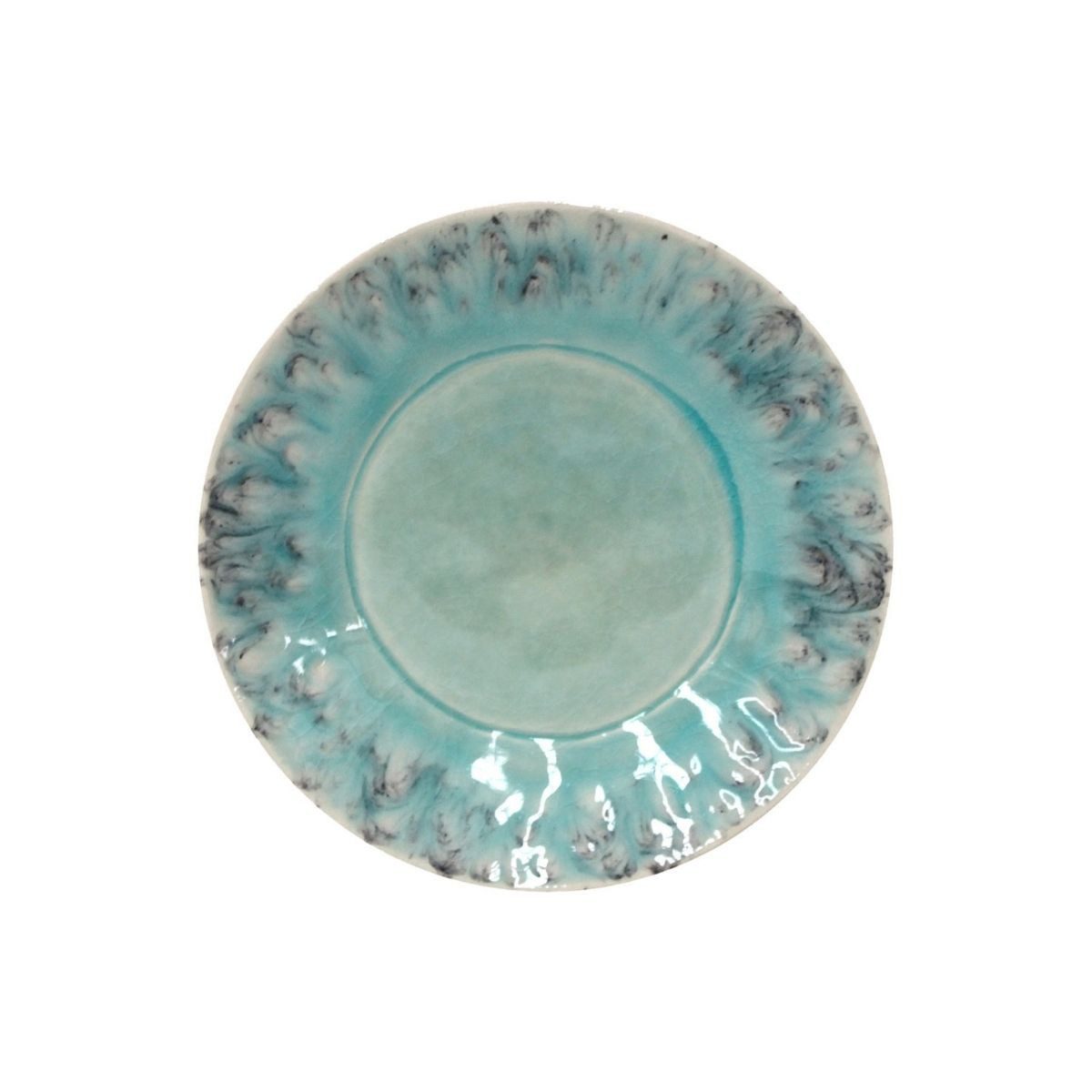 Costa Nova Vorspeisenteller Madeira Craquelé Blau, Costa Nova, ⌀ 16,4 cm, (1 St), Ø ca. 16,4 cm, Höhe ca. 2,5 cm