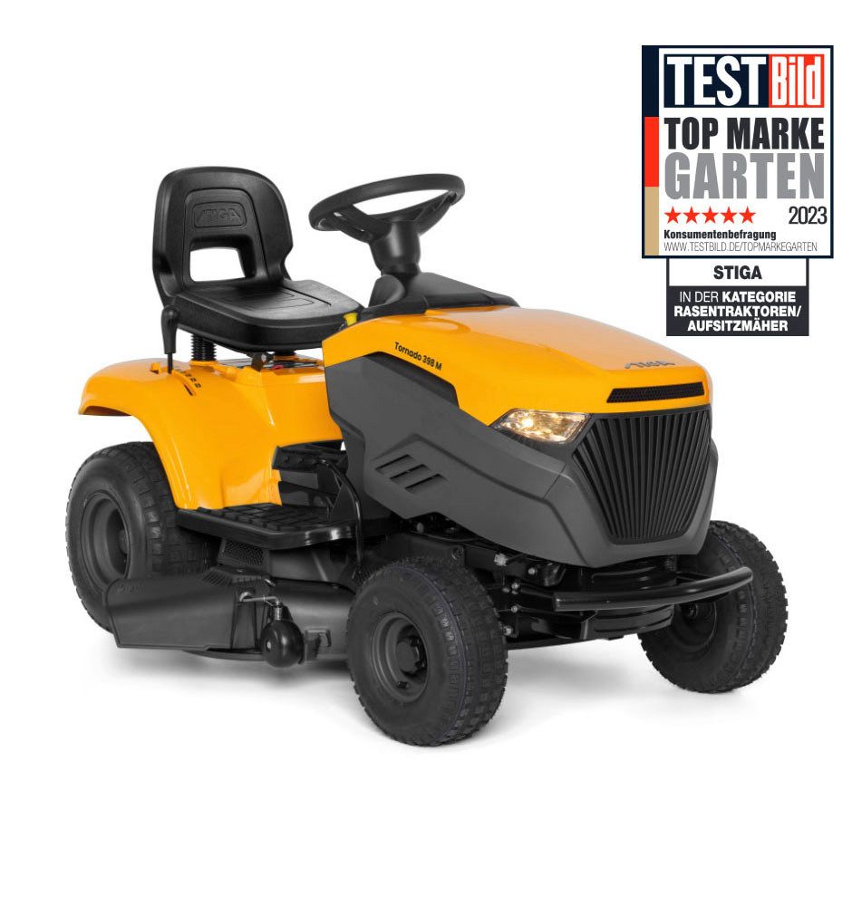 STIGA GARDEN Rasentraktor Tornado 398 M, 98 cm Schnittbreite, Doppel-Messer, 352 cm³