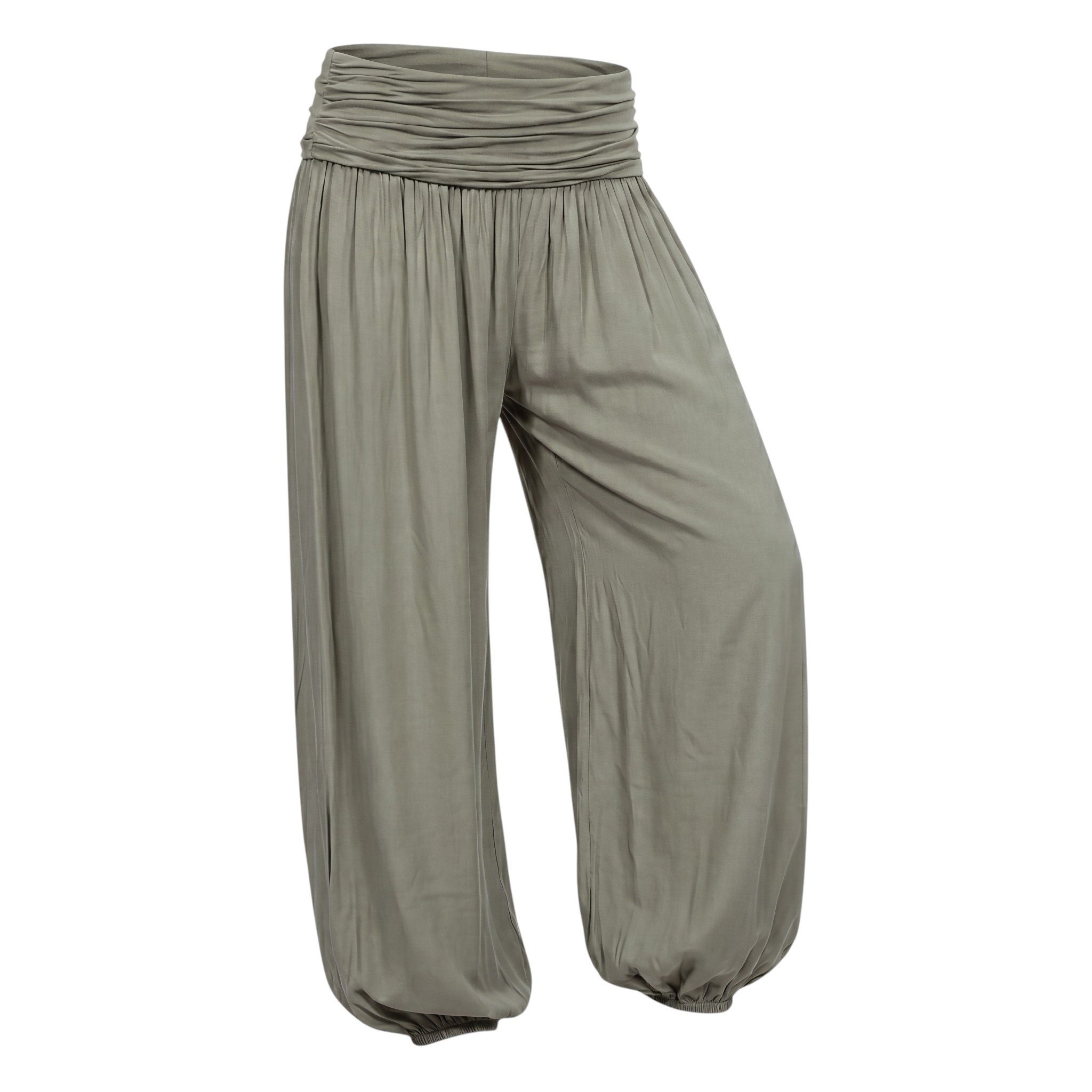 Haremshose Pluderhose sommerlich leichte Yogahose luftige Sommerhose