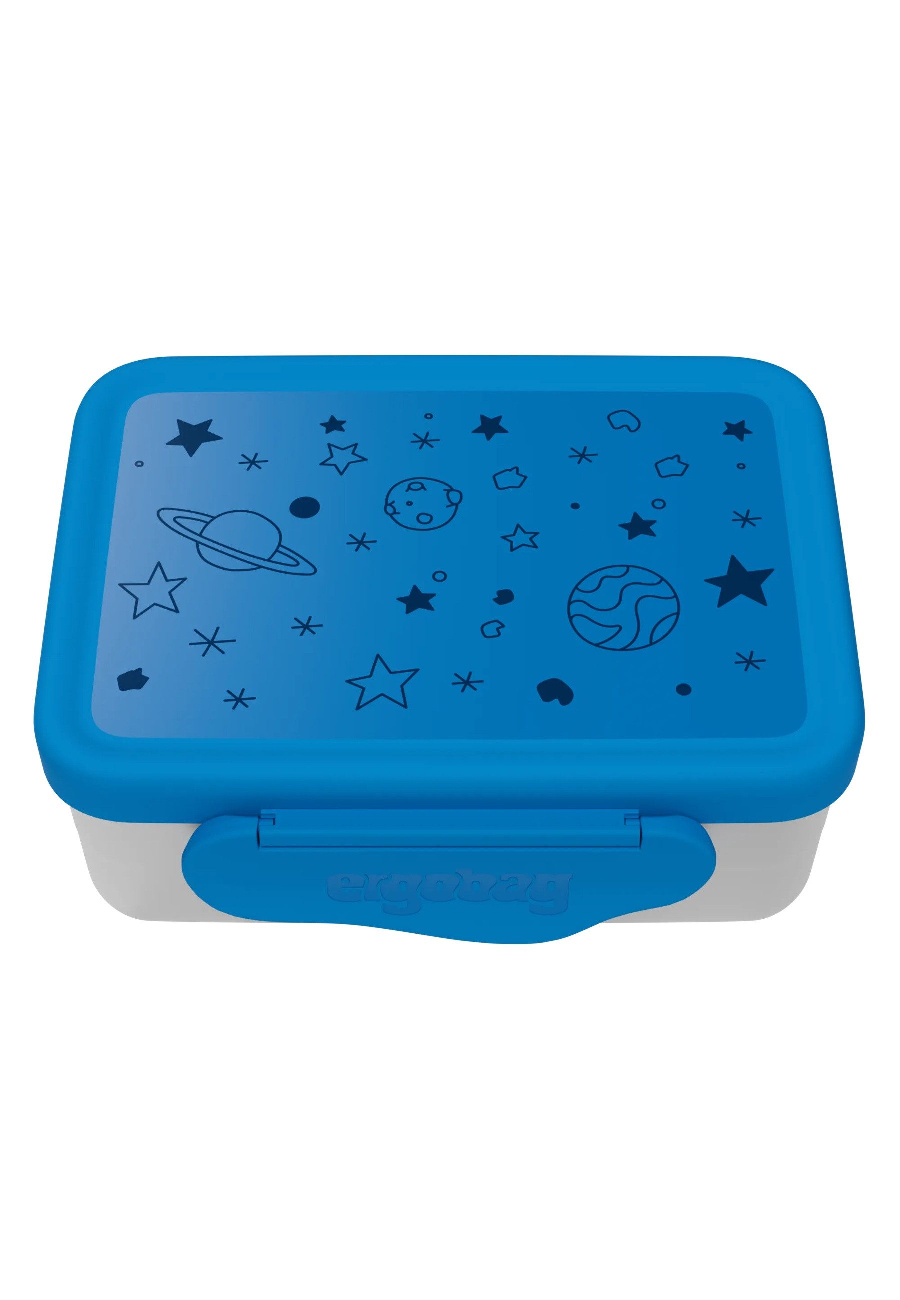 ergobag Lunchbox Edelstahl Brotdose ., Edelstahl, (Edelstahl Brotdose, 3-tlg., 1x Brotdose, 1x Trennfach), spülmaschinengeeignet