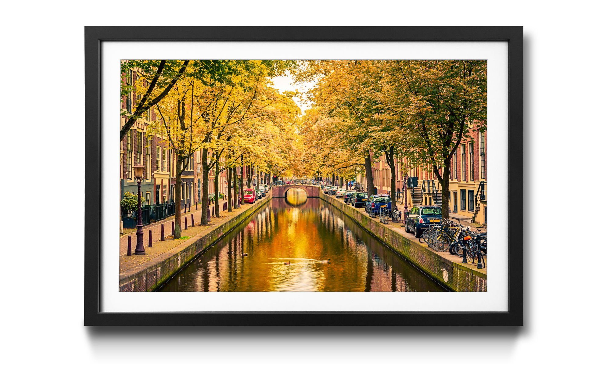 In Rahmen mit Landschaft, in erhältlich Autumn Größen 4 Amsterdam, Bild WandbilderXXL Wandbild,