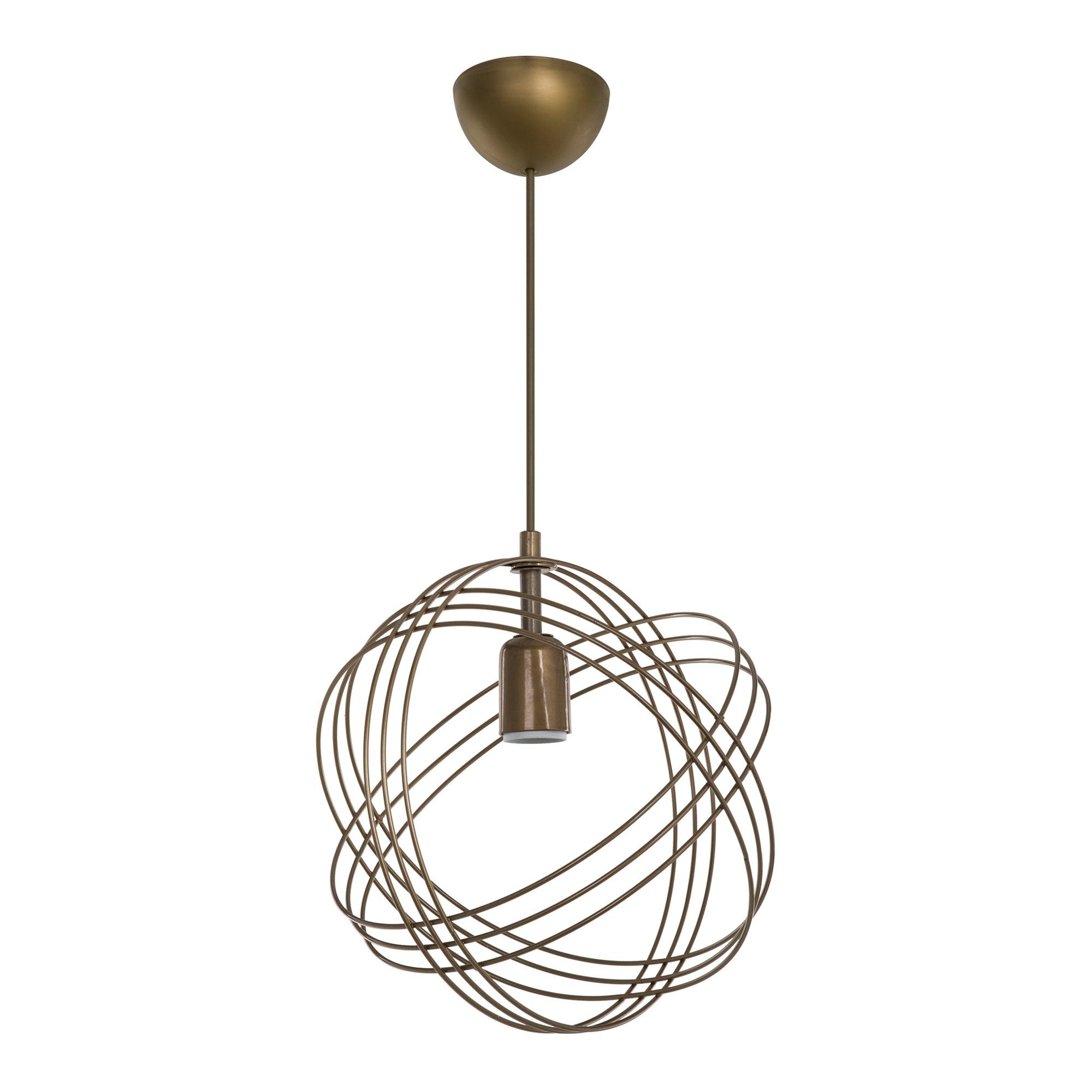 ohne Bronze Hängeleuchte, Wohnzimmerlampe lux.pro Pendelleuchte Metall Antik Hove 1xE27 Leuchtmittel,