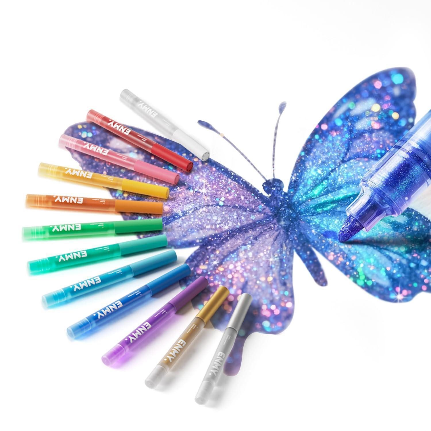 LuxusKollektion Marker Glitzer-Marker Set 10er Pastell