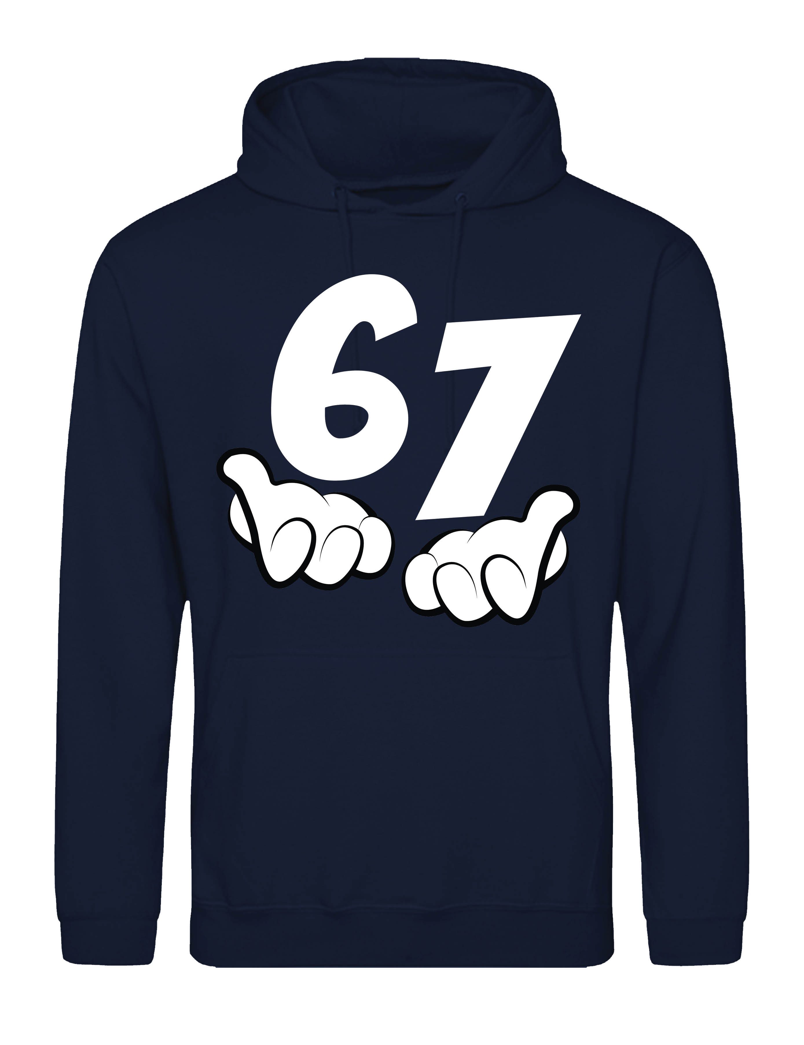 Youth Designz Kapuzenpullover Herren Hoodie Kapuzenpullover "67" lustig Fun günstig online kaufen