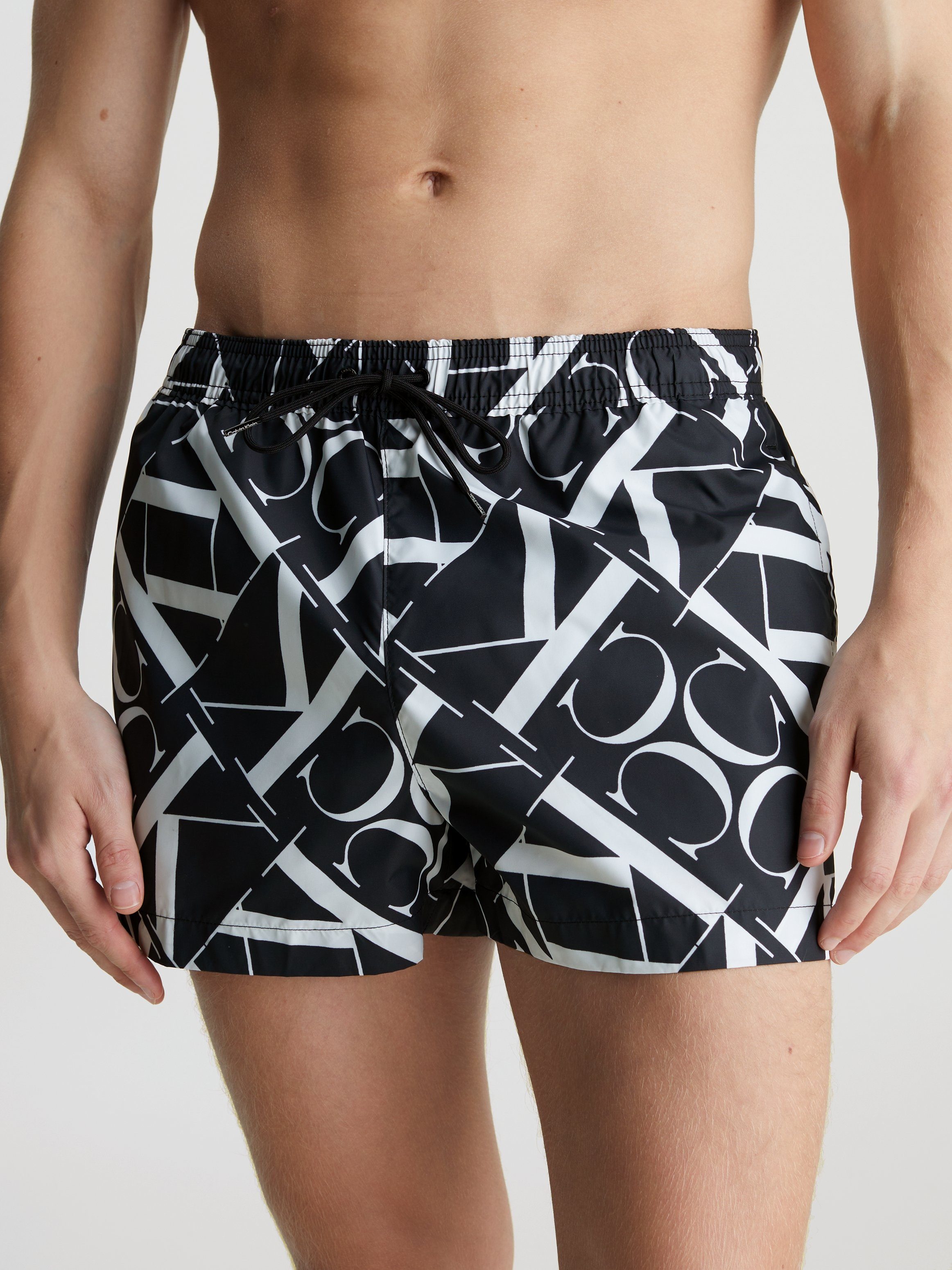 Calvin Klein Swimwear Badeshorts SHORT DRAWSTRING-PRINT mit Allover-Muster